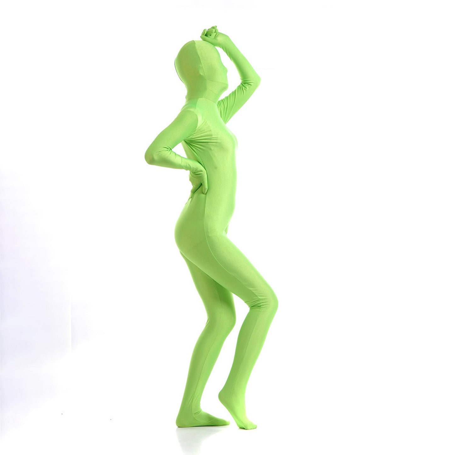 Solid Color Full Cover Lycra Spandex Zentai Bodysuit - Quaworth
