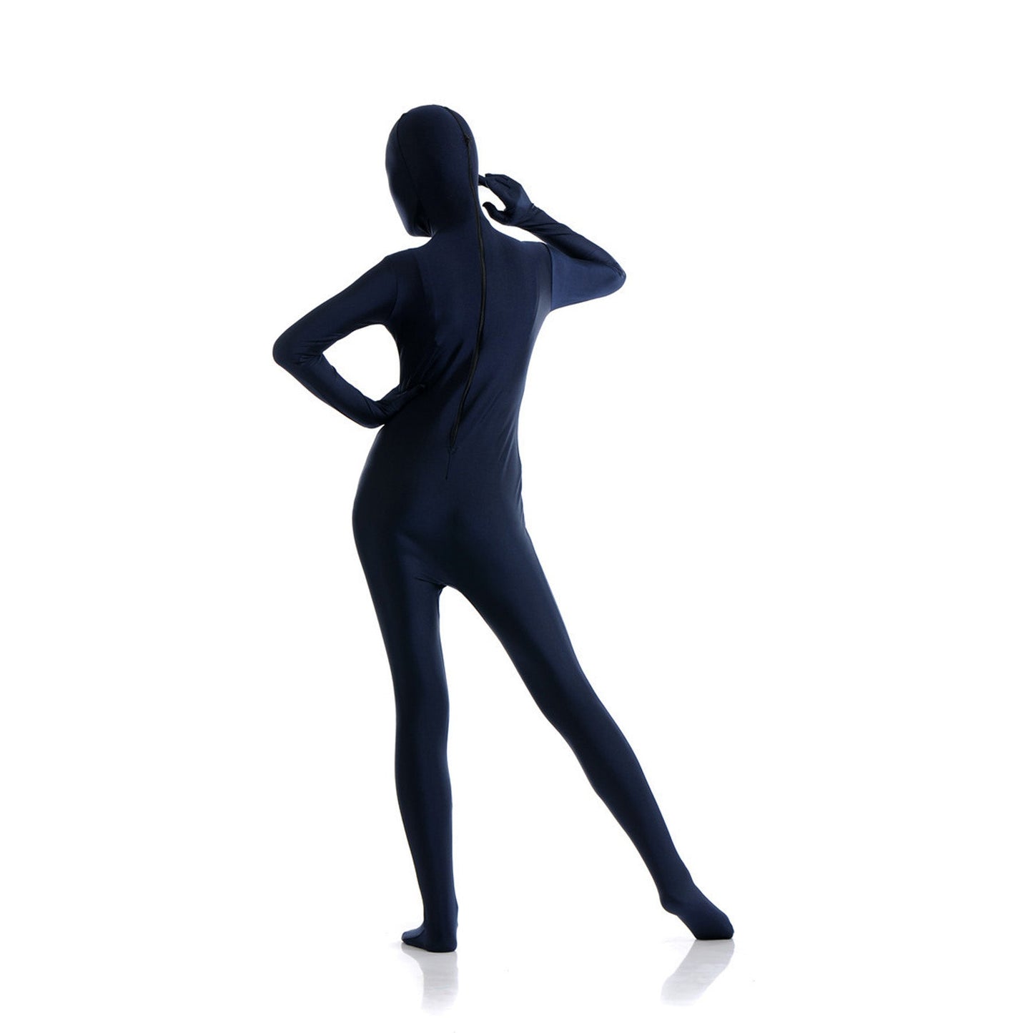 Solid Color Full Cover Lycra Spandex Zentai Bodysuit - Quaworth