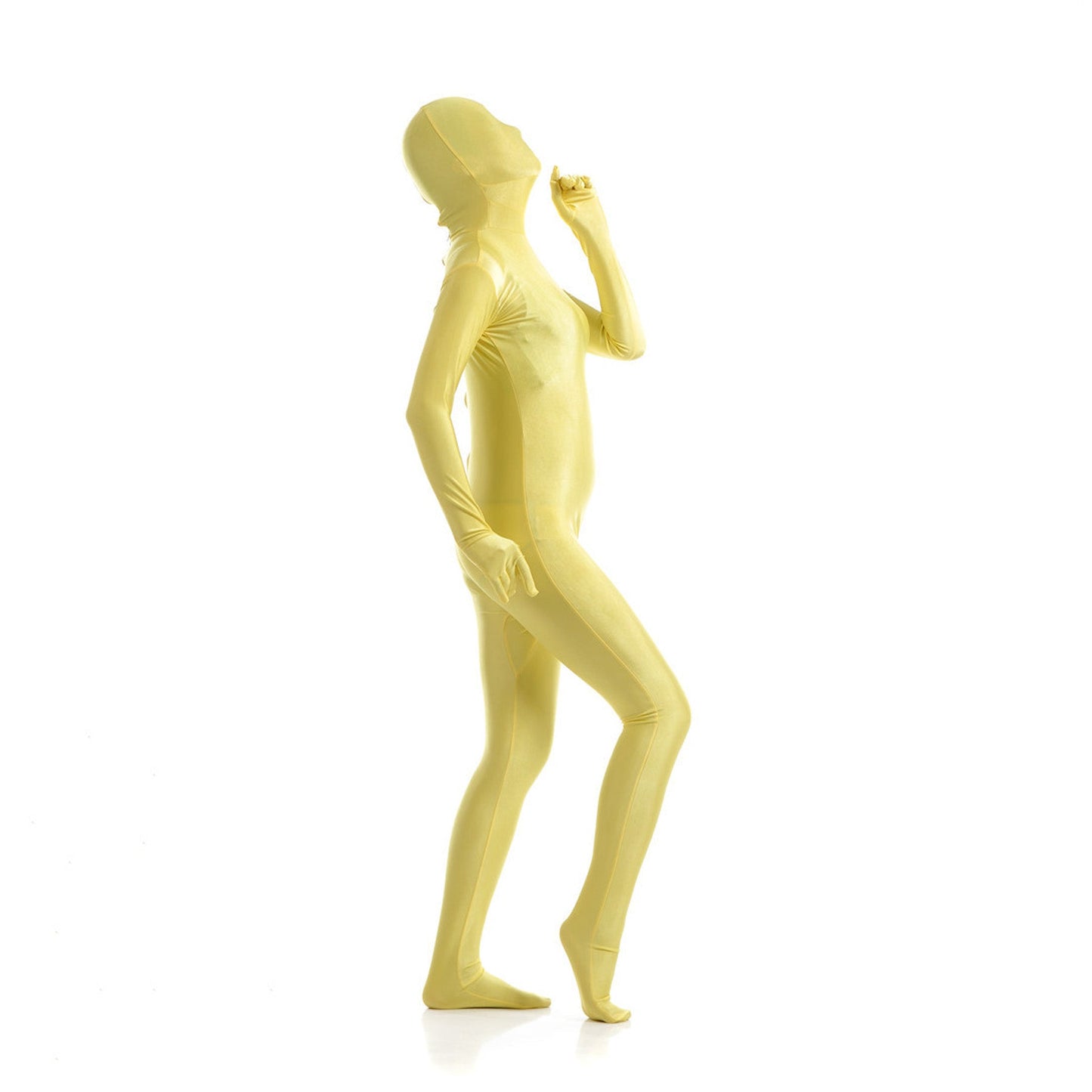 Solid Color Full Cover Lycra Spandex Zentai Bodysuit - Quaworth