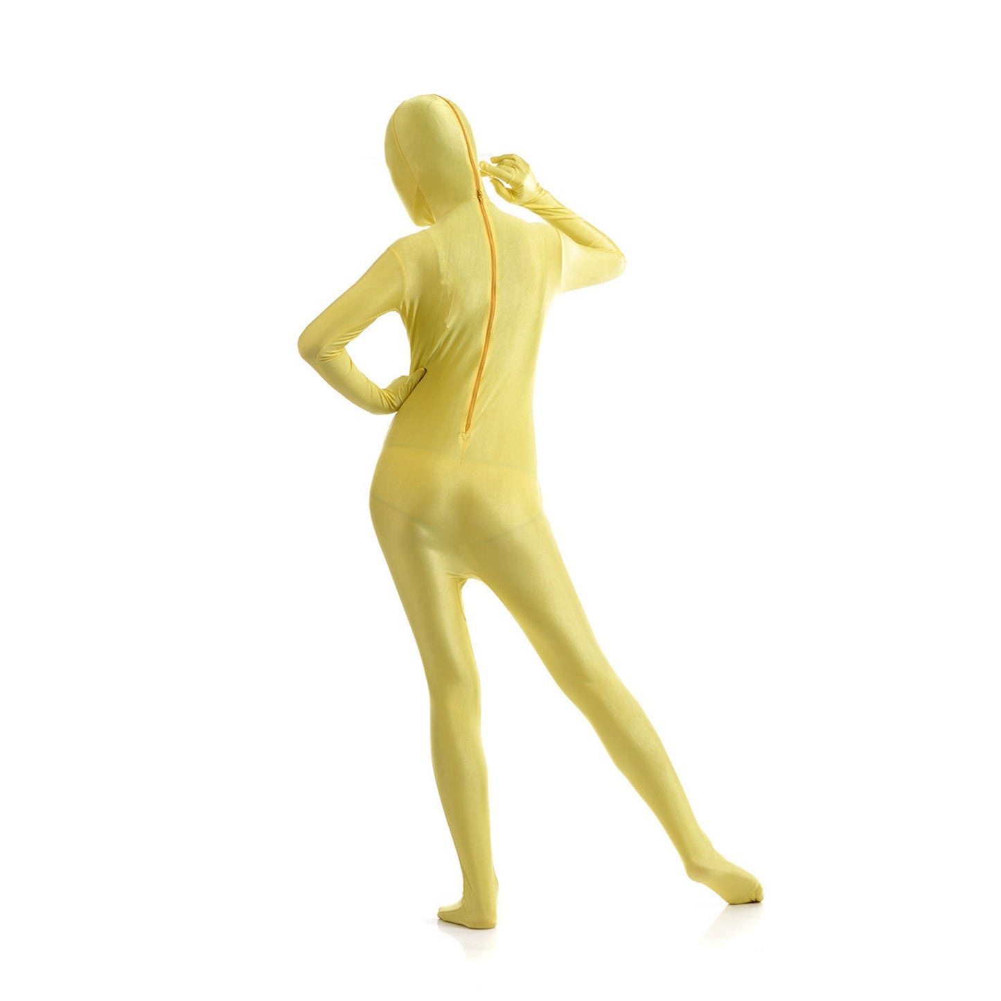 Solid Color Full Cover Lycra Spandex Zentai Bodysuit - Quaworth