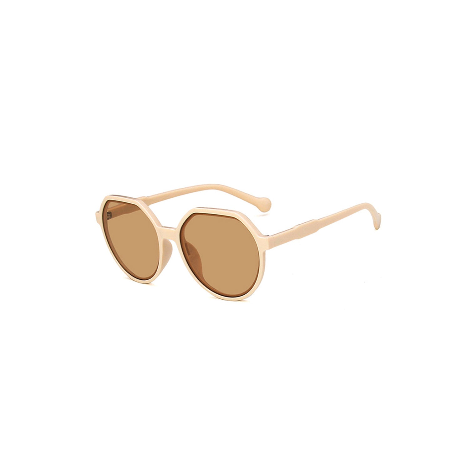 Round Flat Top Frame Sunglasses - Quaworth