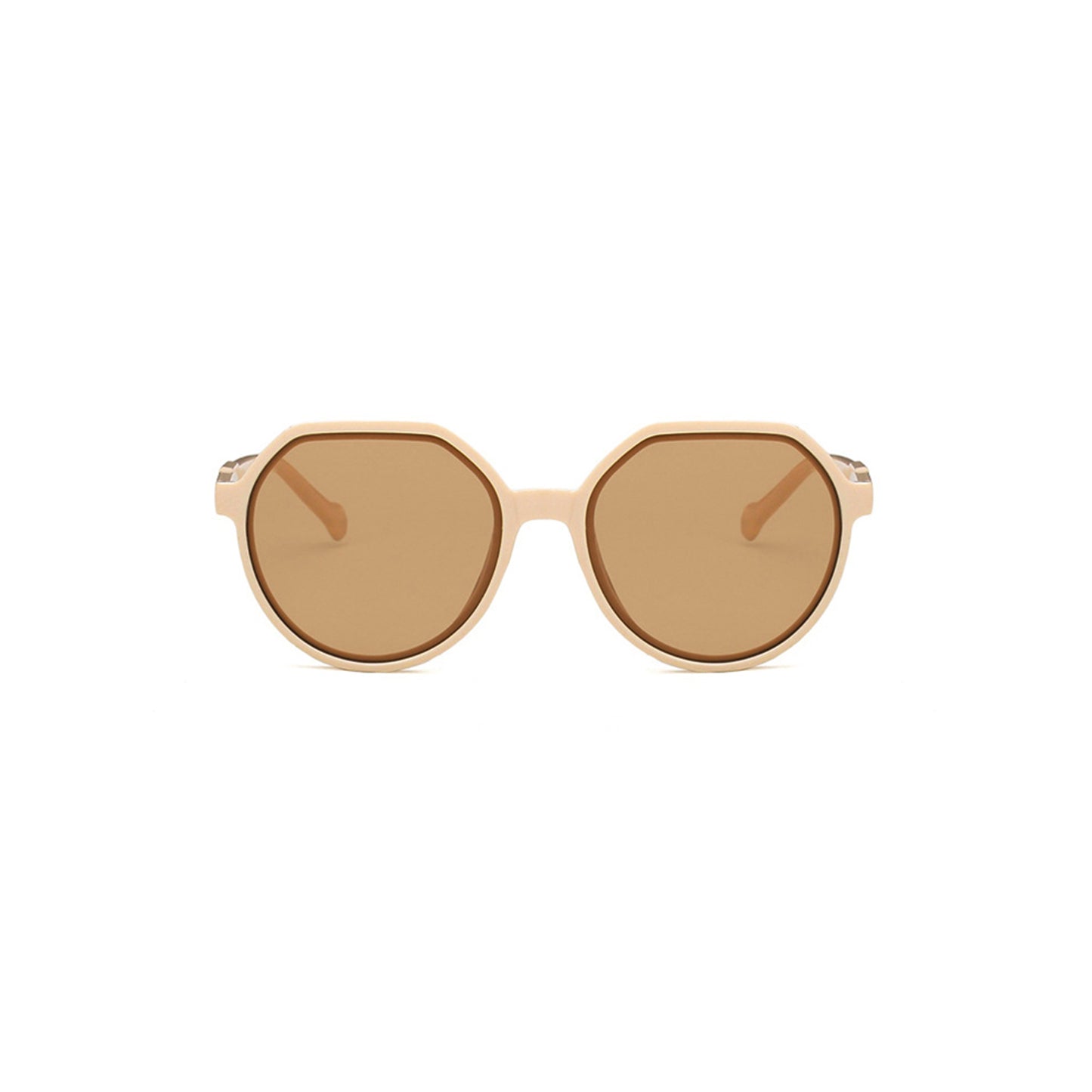 Round Flat Top Frame Sunglasses - Quaworth