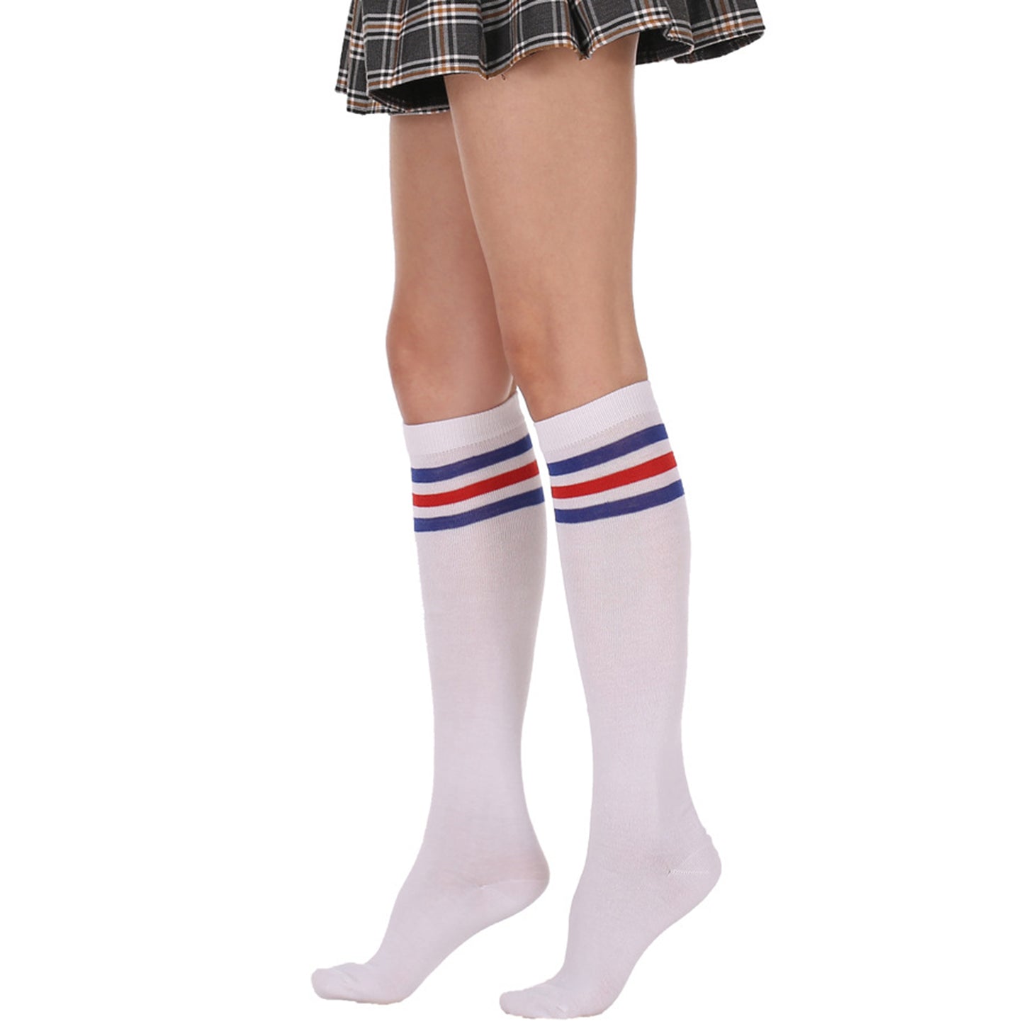 Three Bar Stripe Medium Tube Stocking - Quaworth