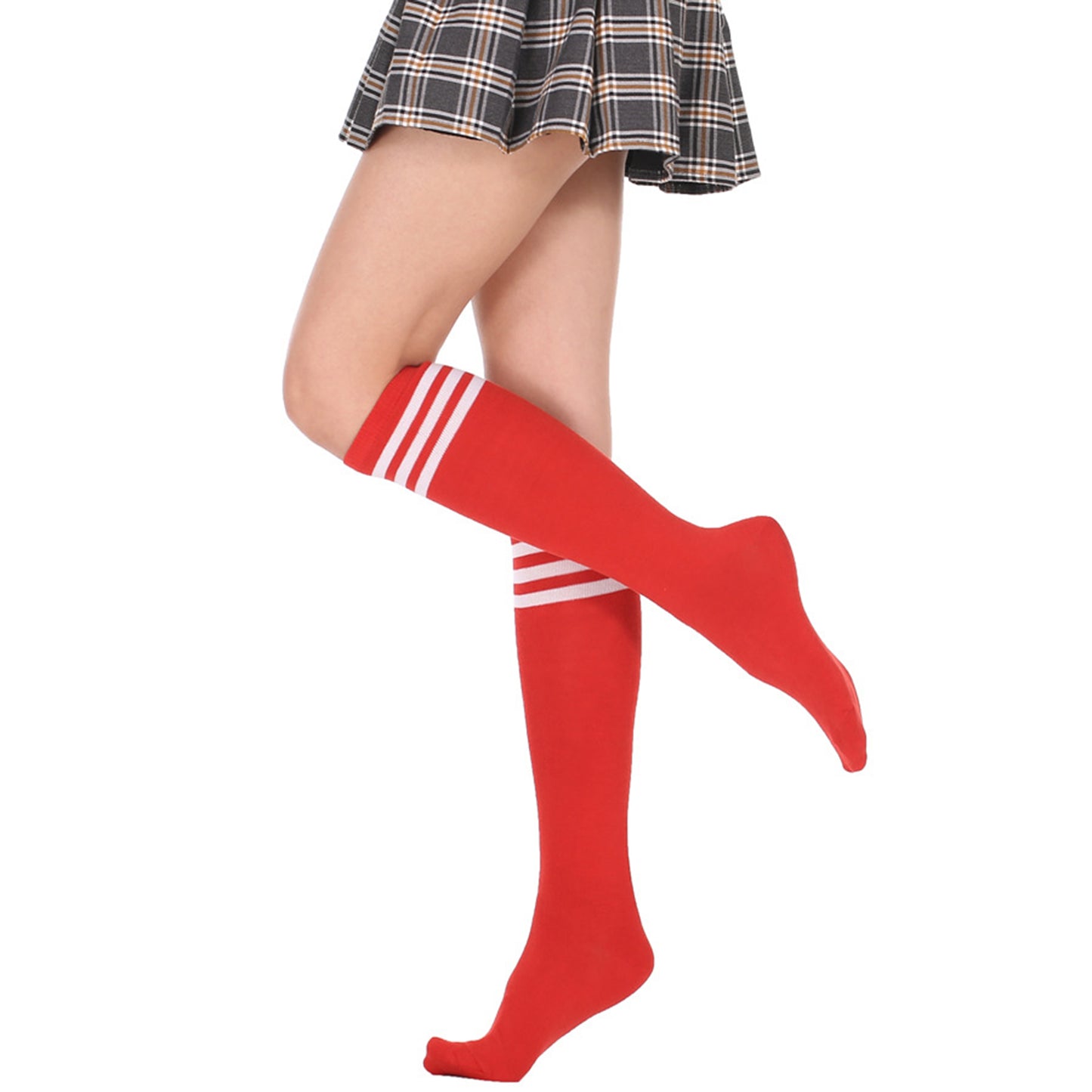 Three Bar Stripe Medium Tube Stocking - Quaworth