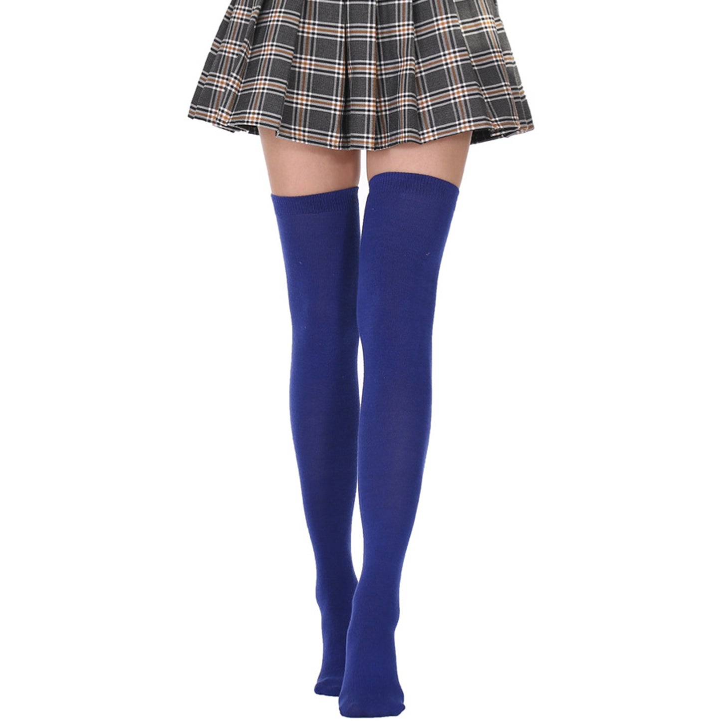 Fluorescent Color Thigh High Socks - Quaworth