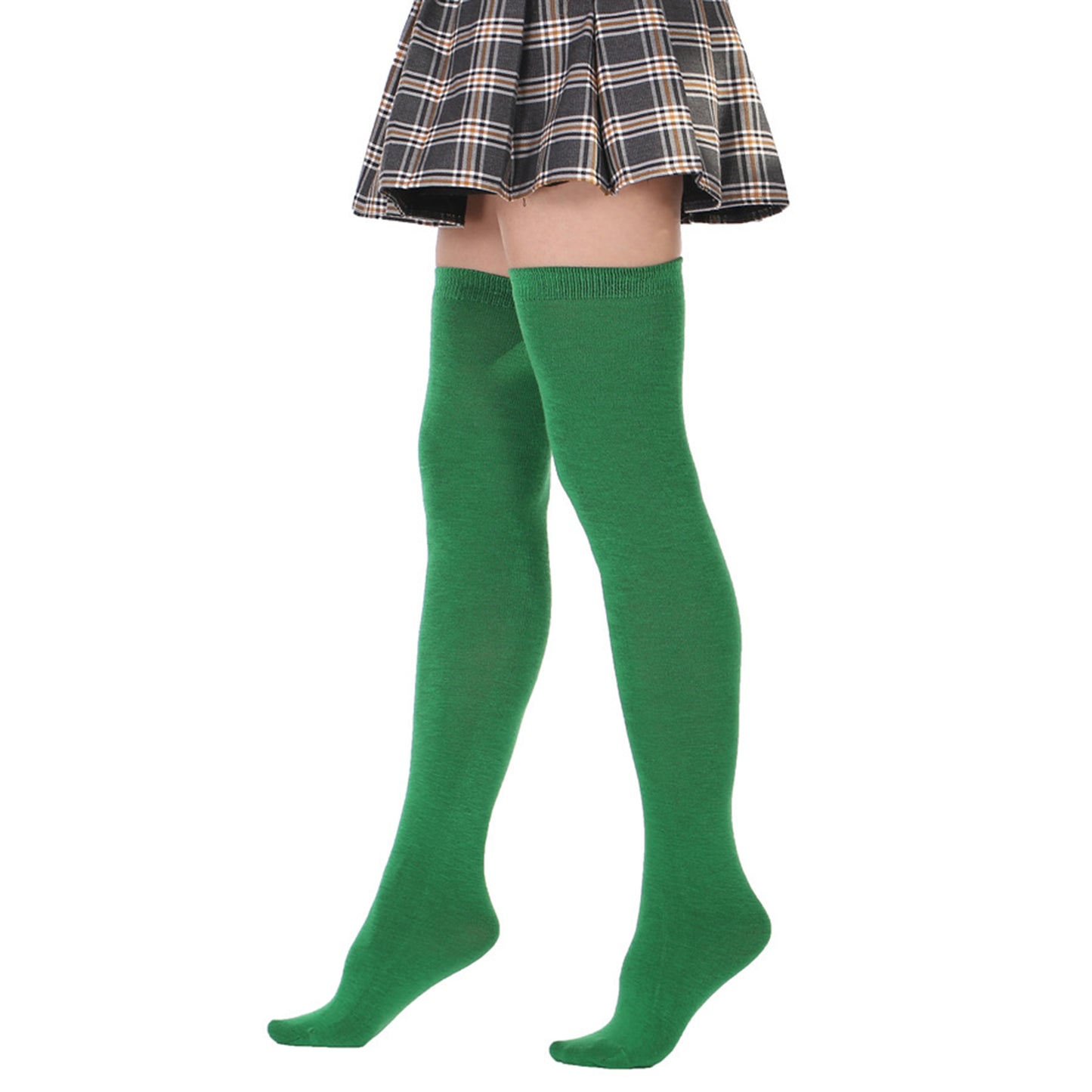 Fluorescent Color Thigh High Socks - Quaworth