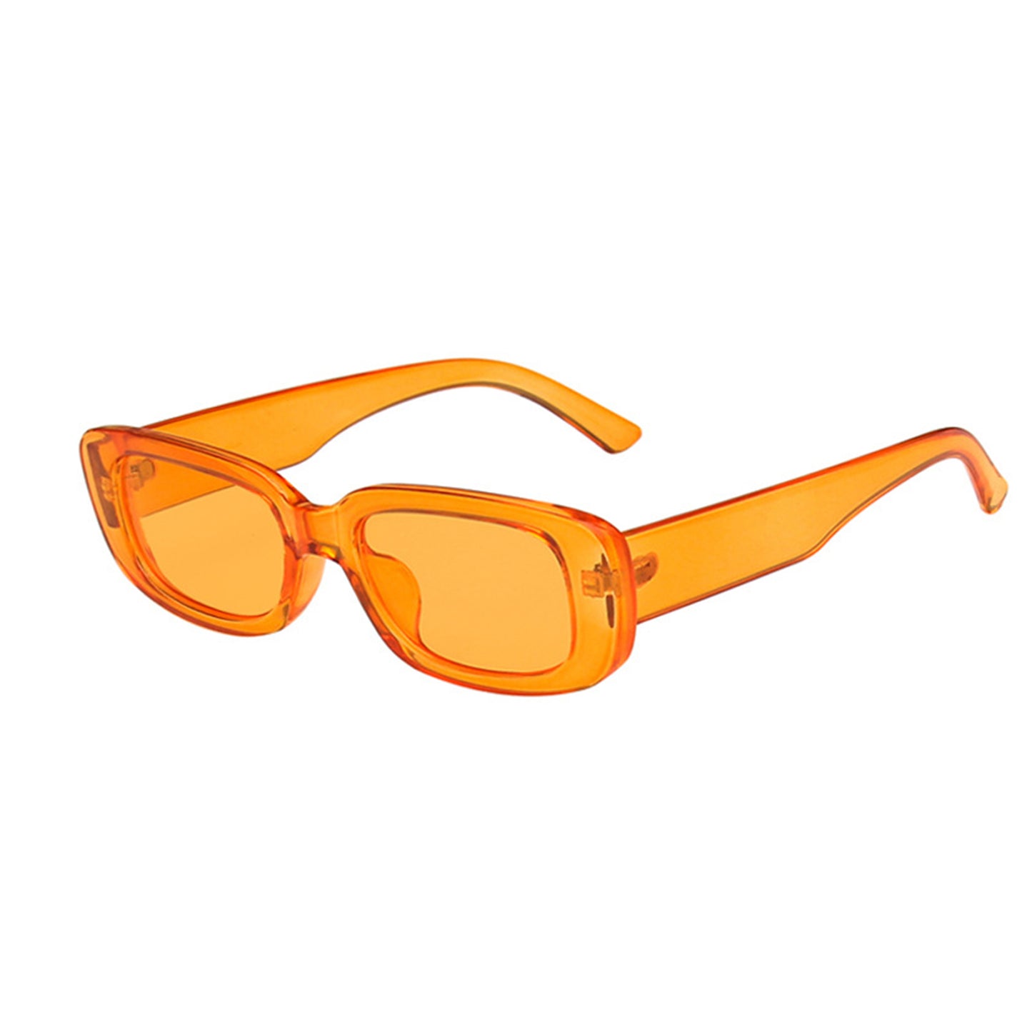 Square Cat Eye Small Thick Frame Resin Sunglasses - Quaworth