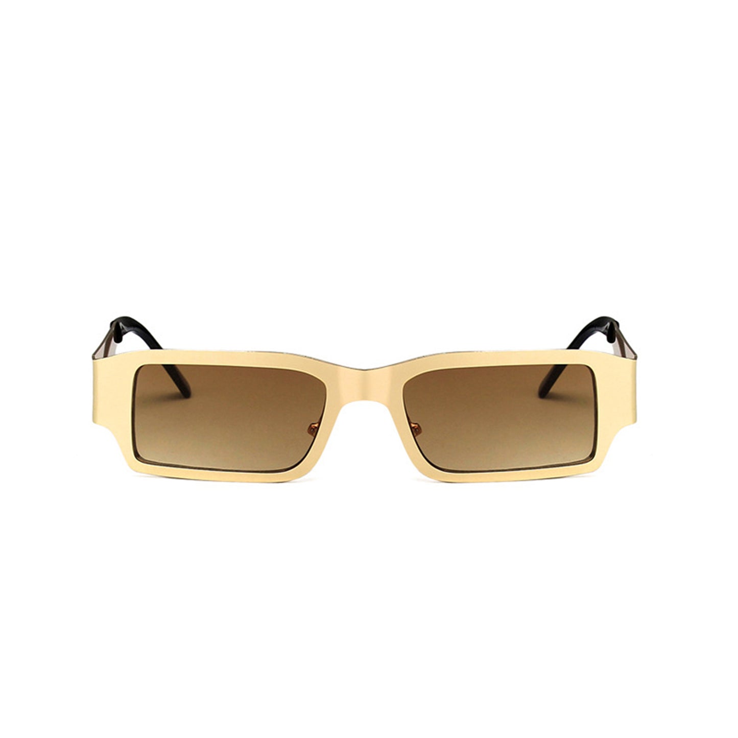 Metal Square Thick Full Frame Sunglasses - Quaworth