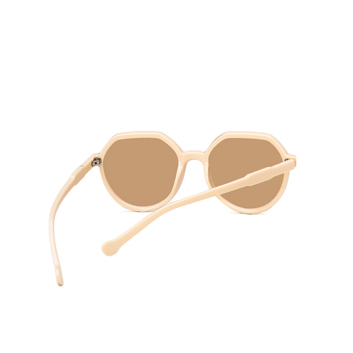 Round Flat Top Frame Sunglasses - Quaworth