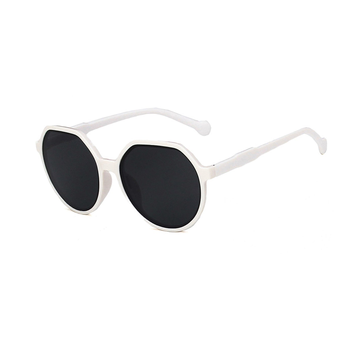 Round Flat Top Frame Sunglasses - Quaworth