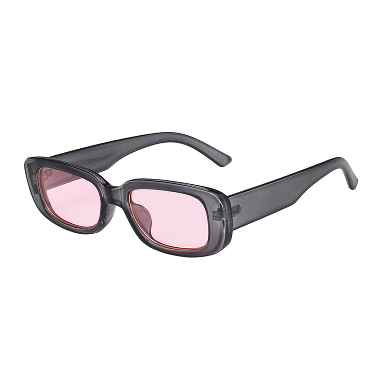Square Cat Eye Small Thick Frame Resin Sunglasses - Quaworth