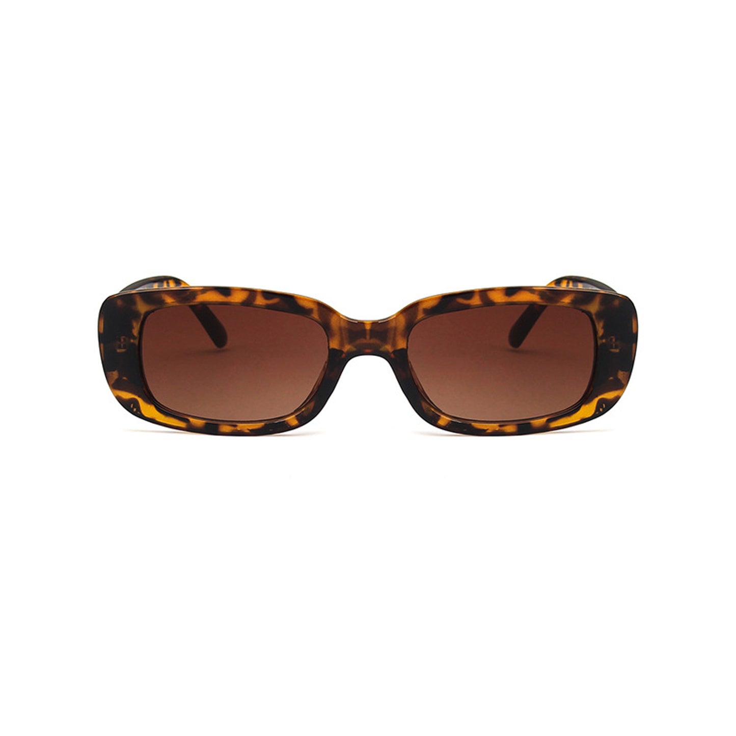 Square Cat Eye Small Thick Frame Resin Sunglasses - Quaworth