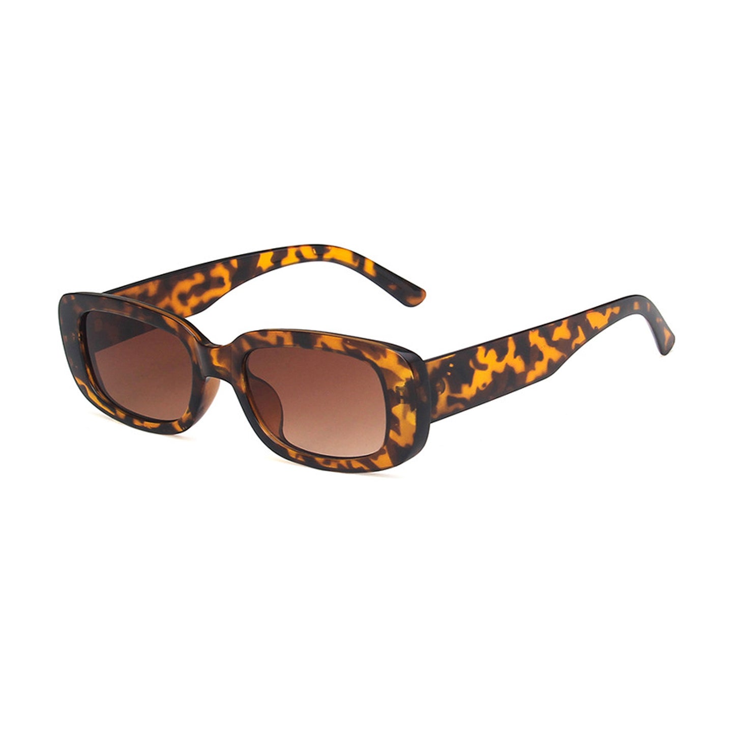 Square Cat Eye Small Thick Frame Resin Sunglasses - Quaworth