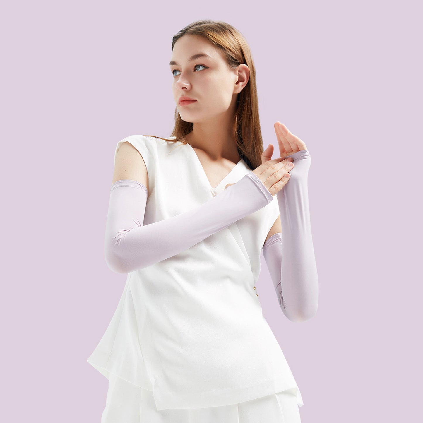 Ice Silk Cooling Sunscreen Arm Sleeves - Quaworth