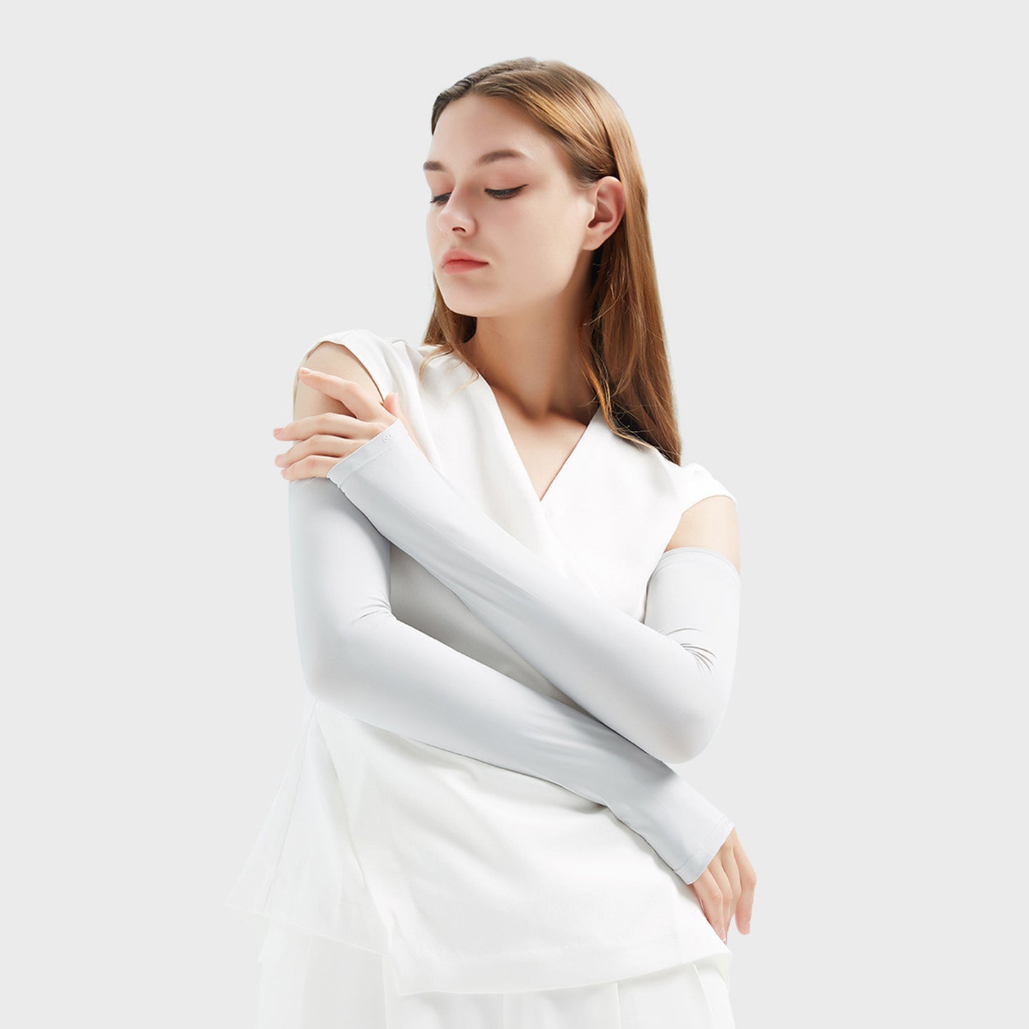 Ice Silk Cooling Sunscreen Arm Sleeves - Quaworth