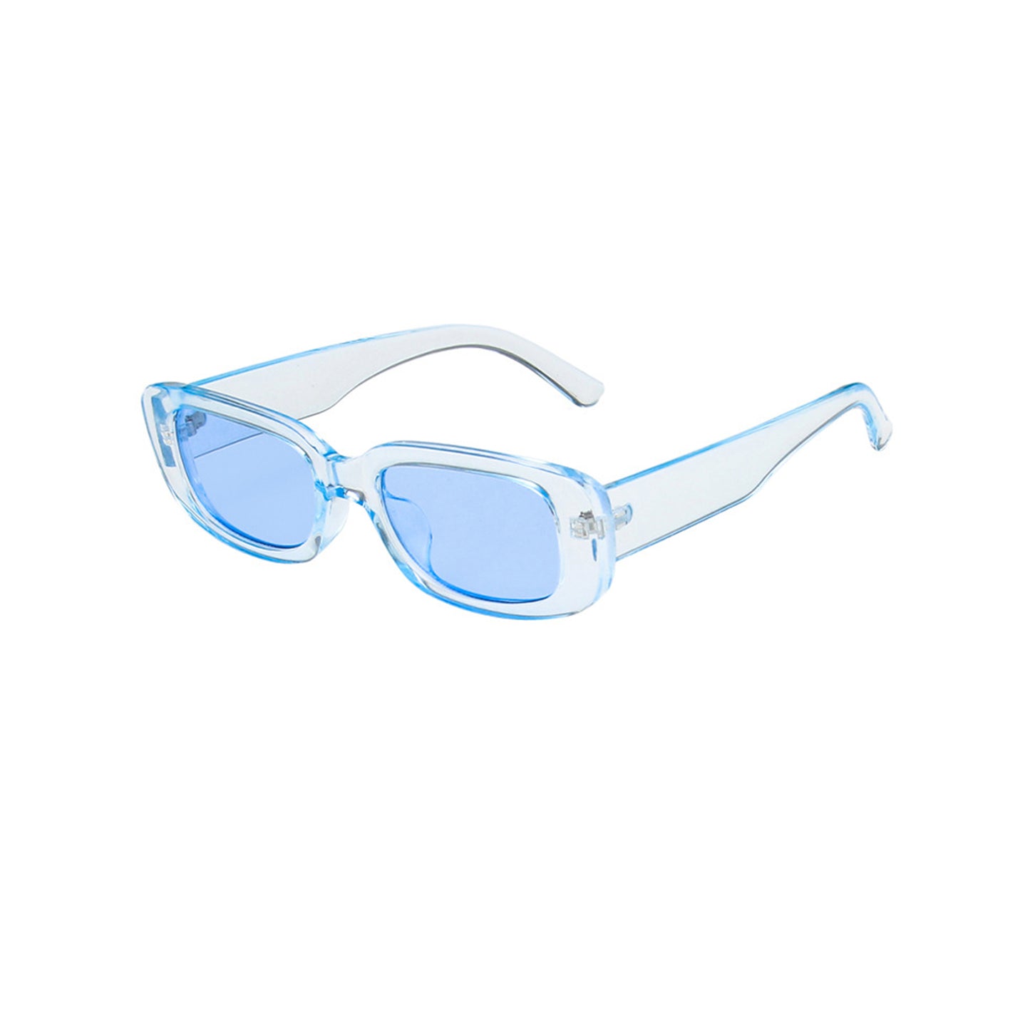 Square Cat Eye Small Thick Frame Resin Sunglasses - Quaworth