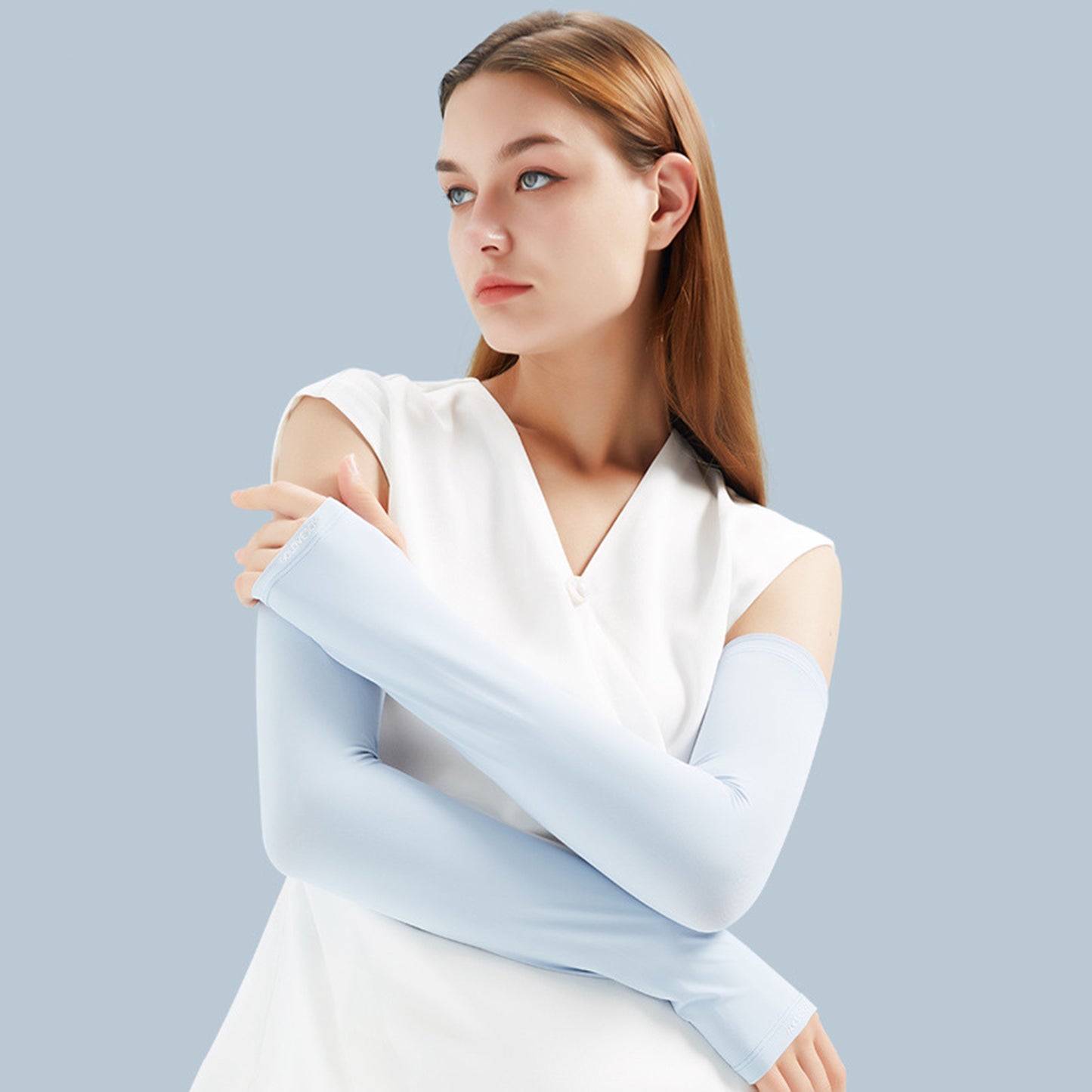 Ice Silk Cooling Sunscreen Arm Sleeves - Quaworth
