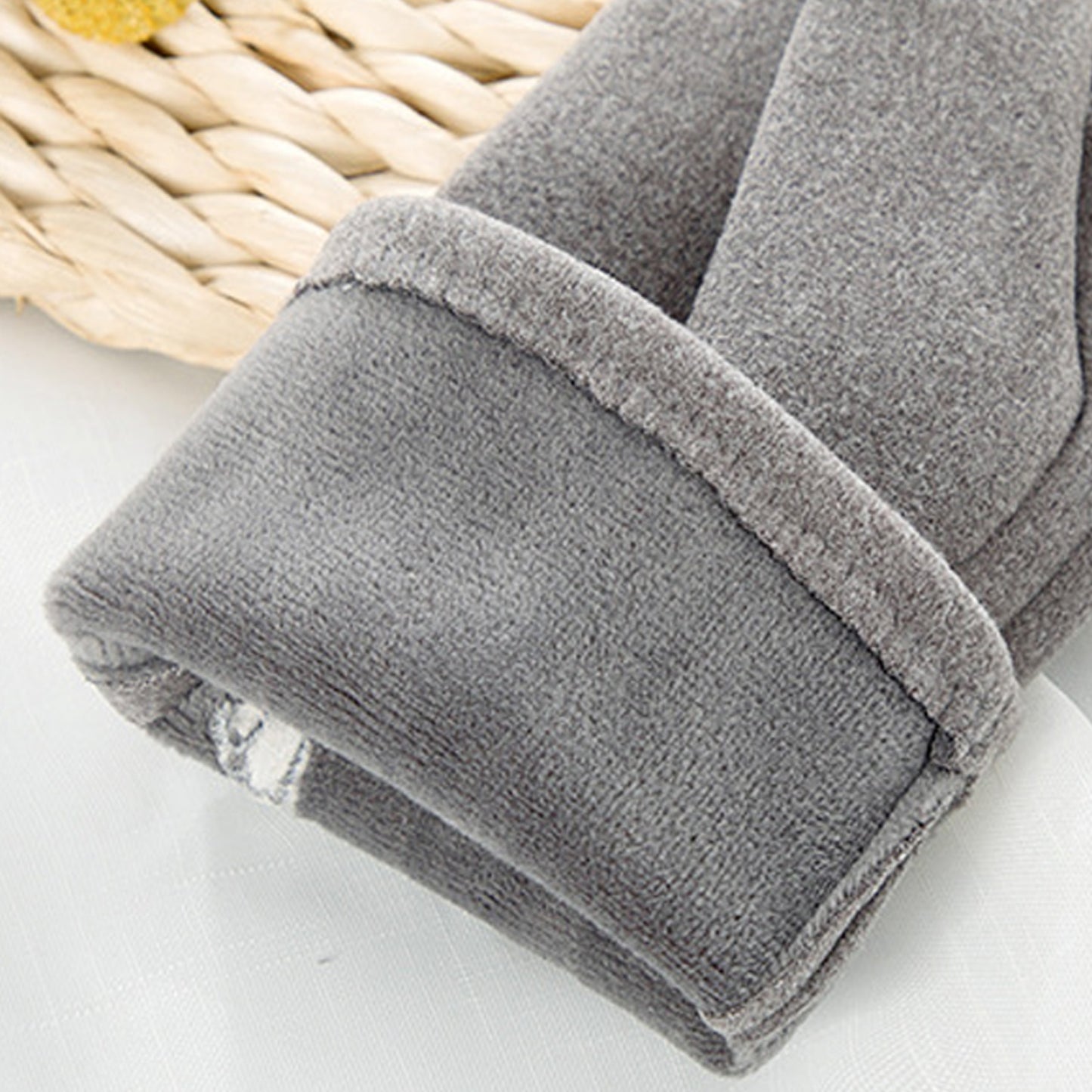 Solid Color Thermal Dralon Velvet Touch Screen Wrist Gloves - Quaworth