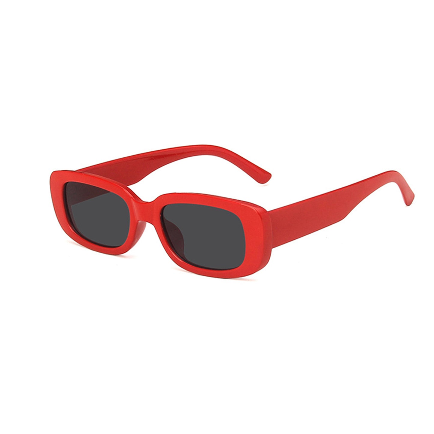 Square Cat Eye Small Thick Frame Resin Sunglasses - Quaworth