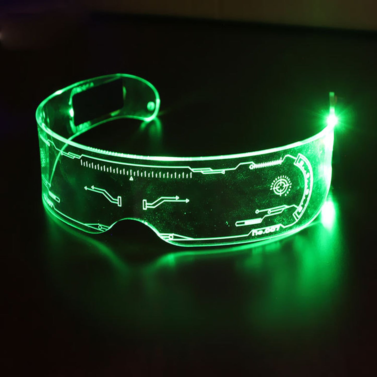 LED Light Party Visor Glasses - Quaworth