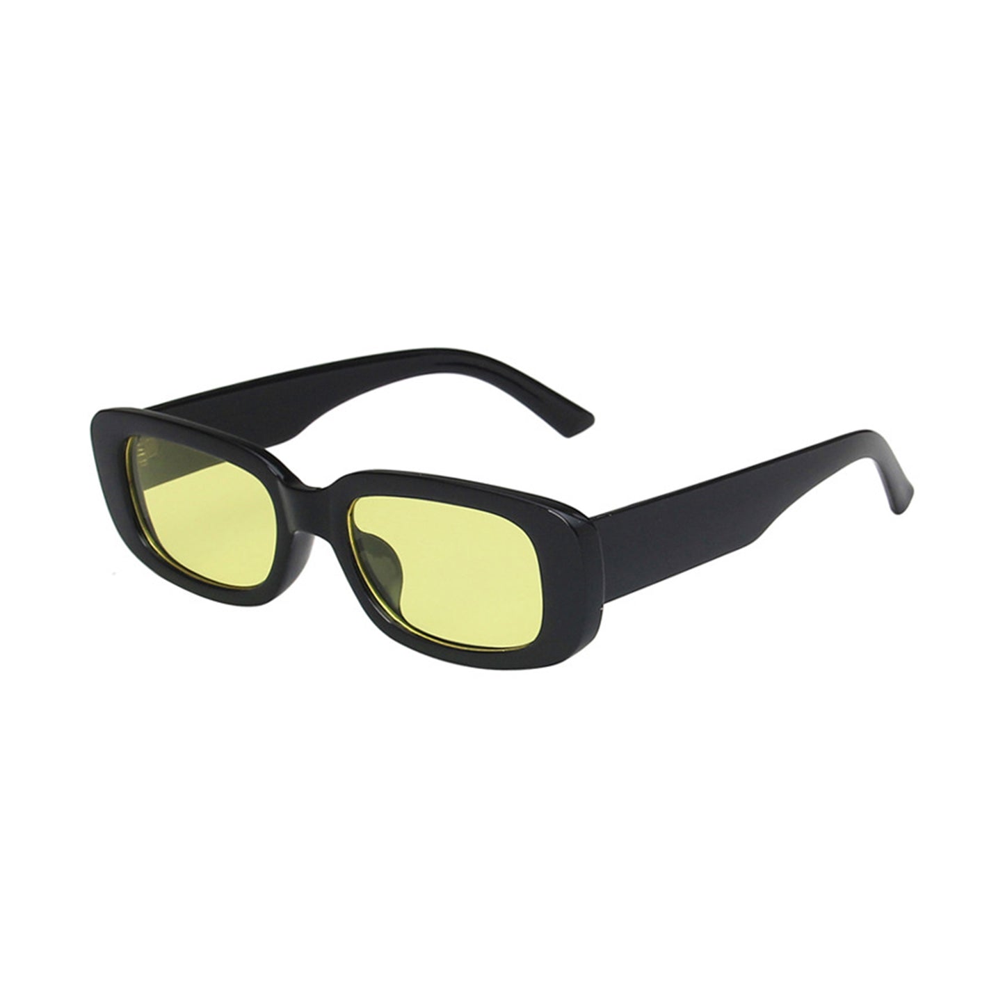 Square Cat Eye Small Thick Frame Resin Sunglasses - Quaworth