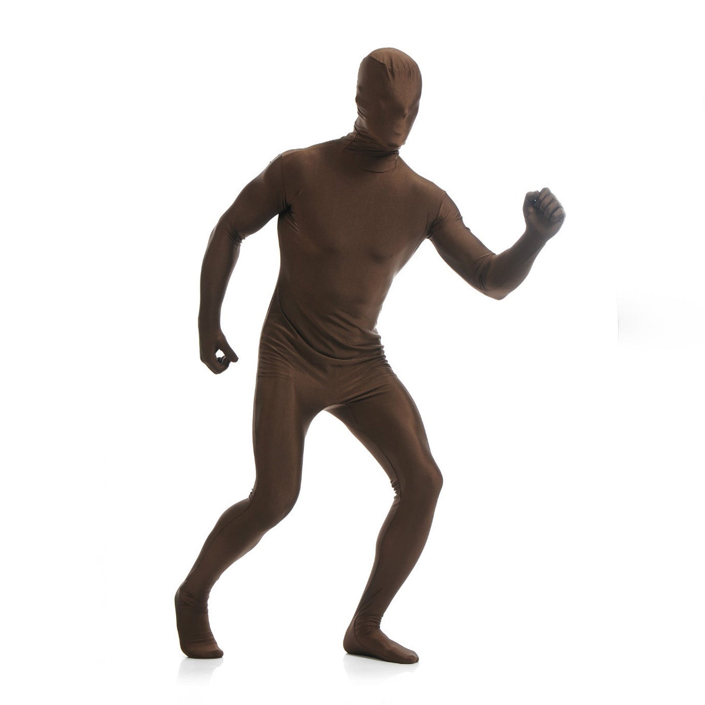 Solid Color Full Cover Lycra Spandex Zentai Bodysuit - Quaworth