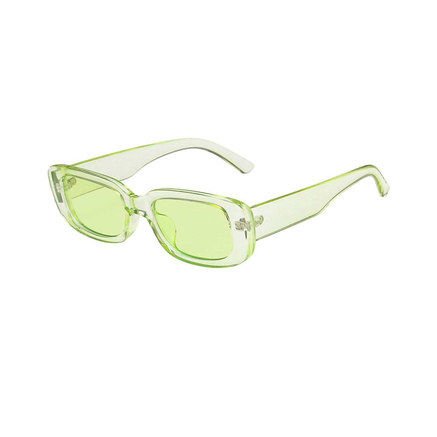 Square Cat Eye Small Thick Frame Resin Sunglasses - Quaworth