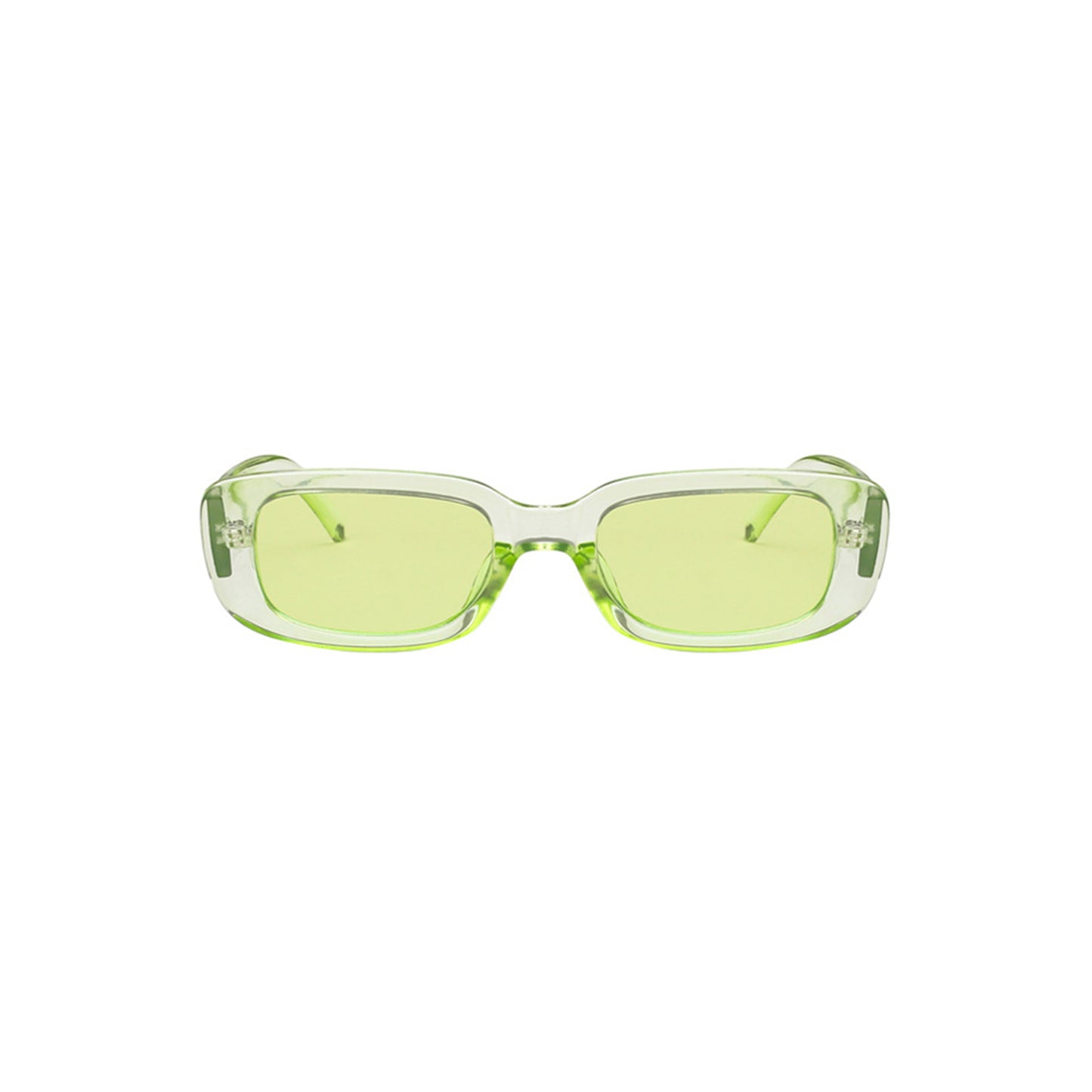 Square Cat Eye Small Thick Frame Resin Sunglasses - Quaworth