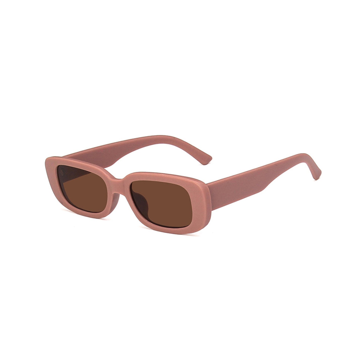 Square Cat Eye Small Thick Frame Resin Sunglasses - Quaworth