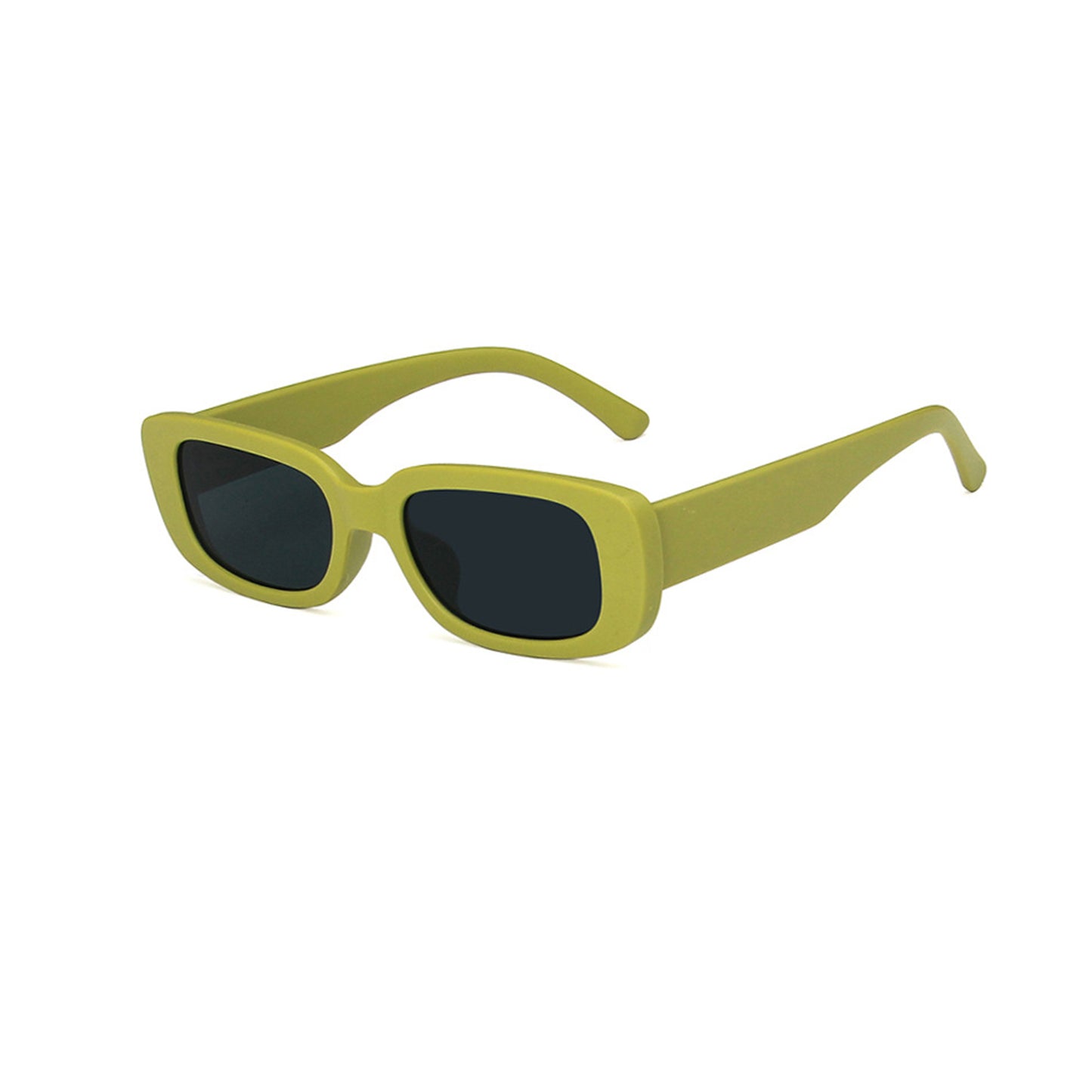 Square Cat Eye Small Thick Frame Resin Sunglasses - Quaworth