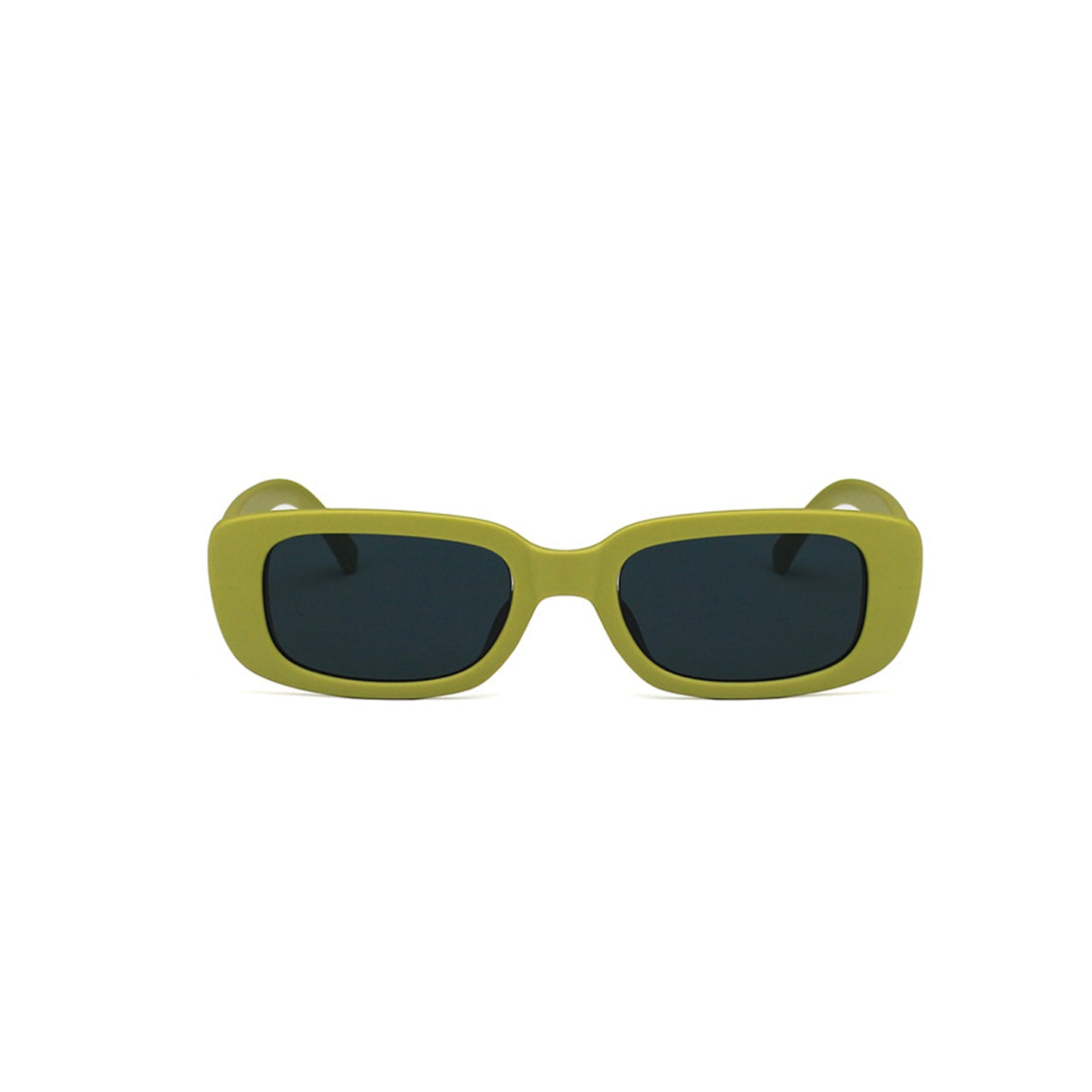 Square Cat Eye Small Thick Frame Resin Sunglasses - Quaworth