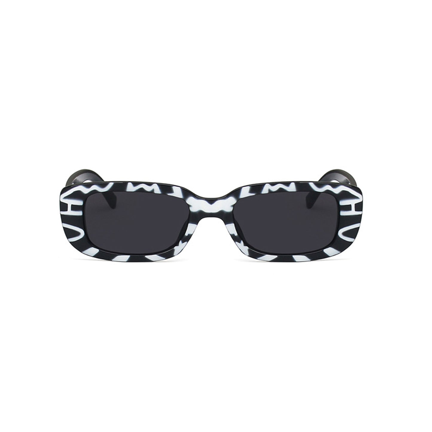 Square Cat Eye Small Thick Frame Resin Sunglasses - Quaworth