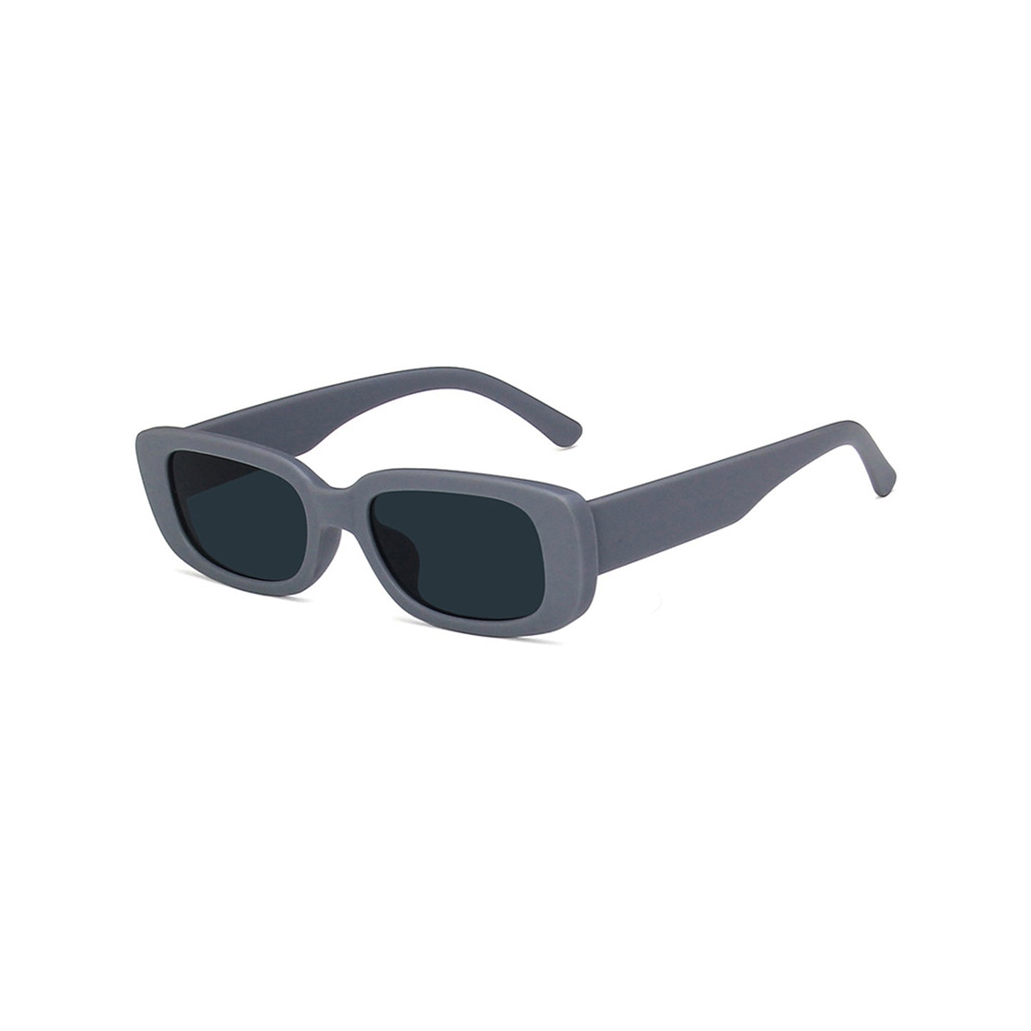 Square Cat Eye Small Thick Frame Resin Sunglasses - Quaworth