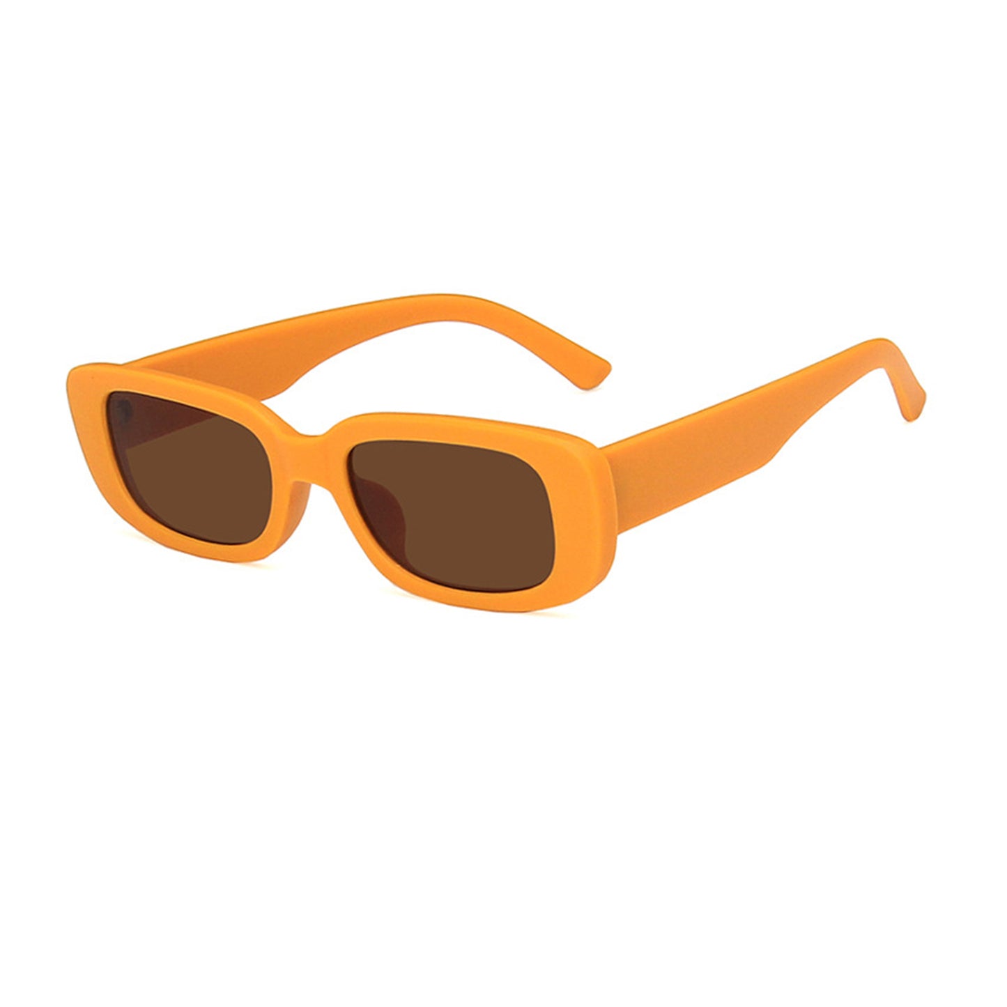 Square Cat Eye Small Thick Frame Resin Sunglasses - Quaworth