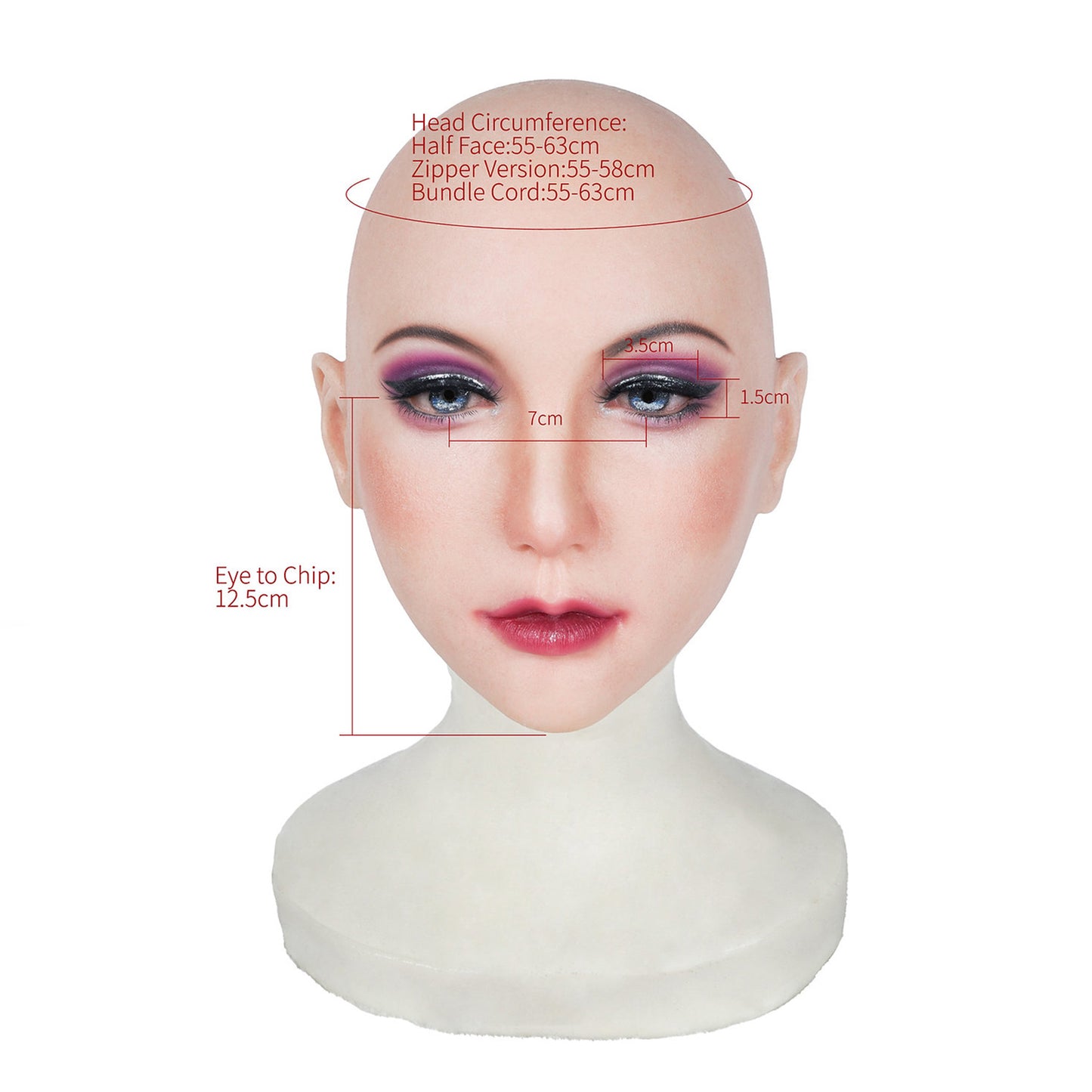 Chin Silicone Realistic Face Female Mask - Quaworth