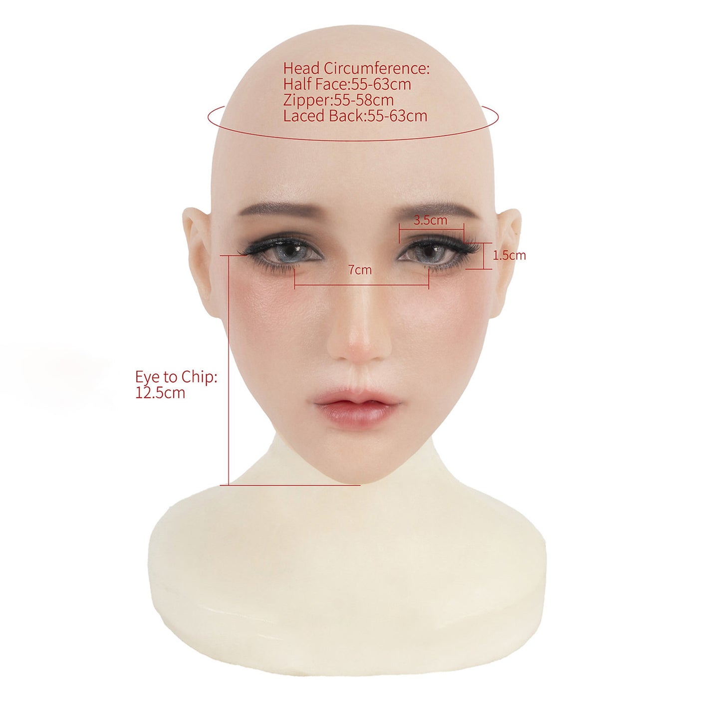 Chin Silicone Realistic Face Female Mask - Quaworth