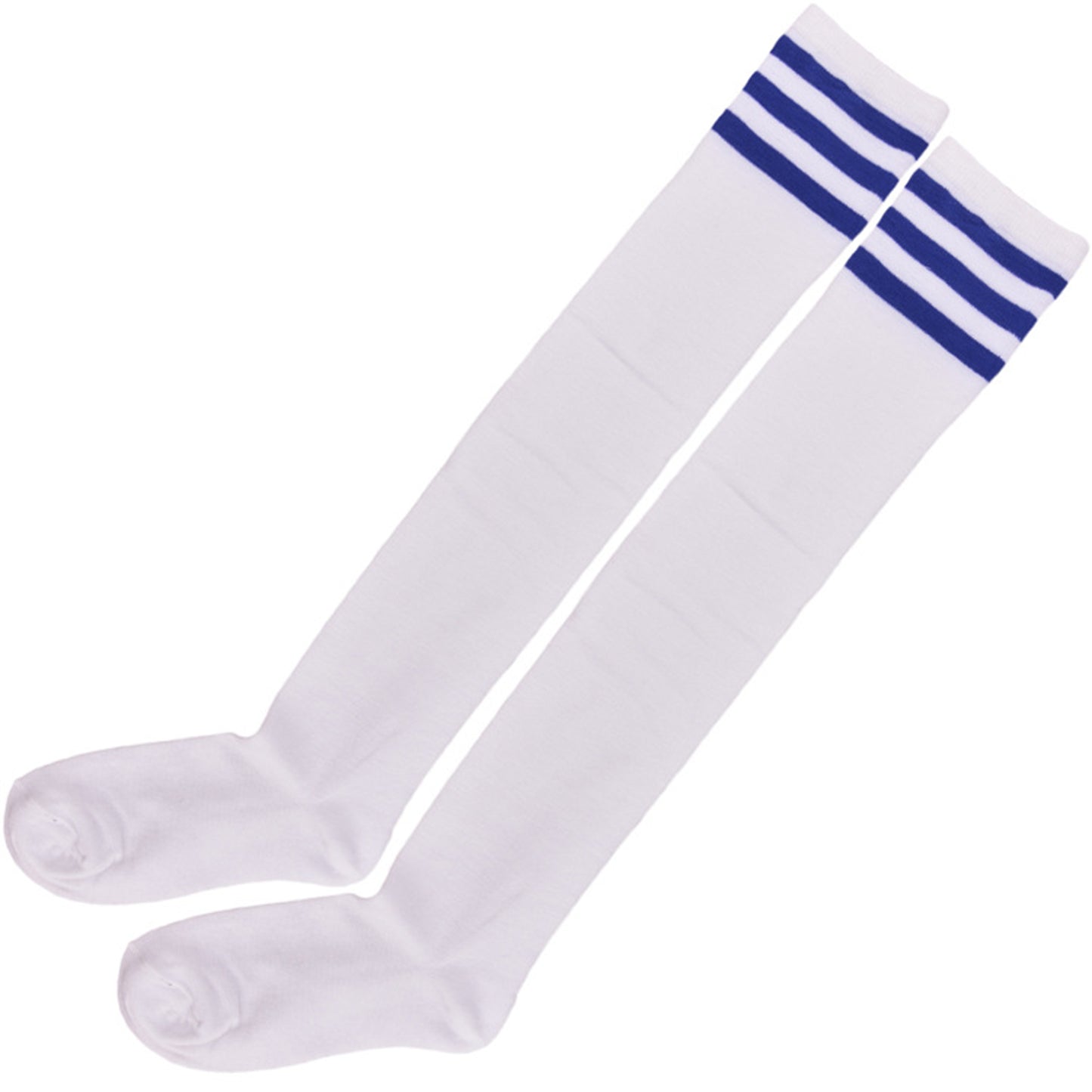 Three Bar Thigh High Socks - Quaworth