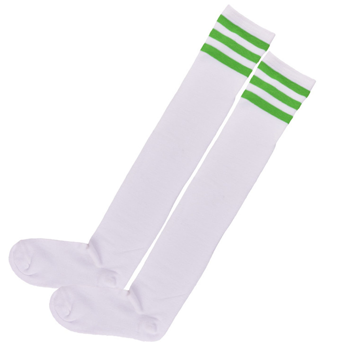 Three Bar Thigh High Socks - Quaworth