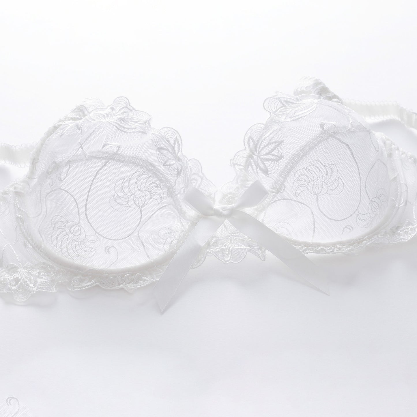 Lace See Through Floral Underwear Set - Quaworth
