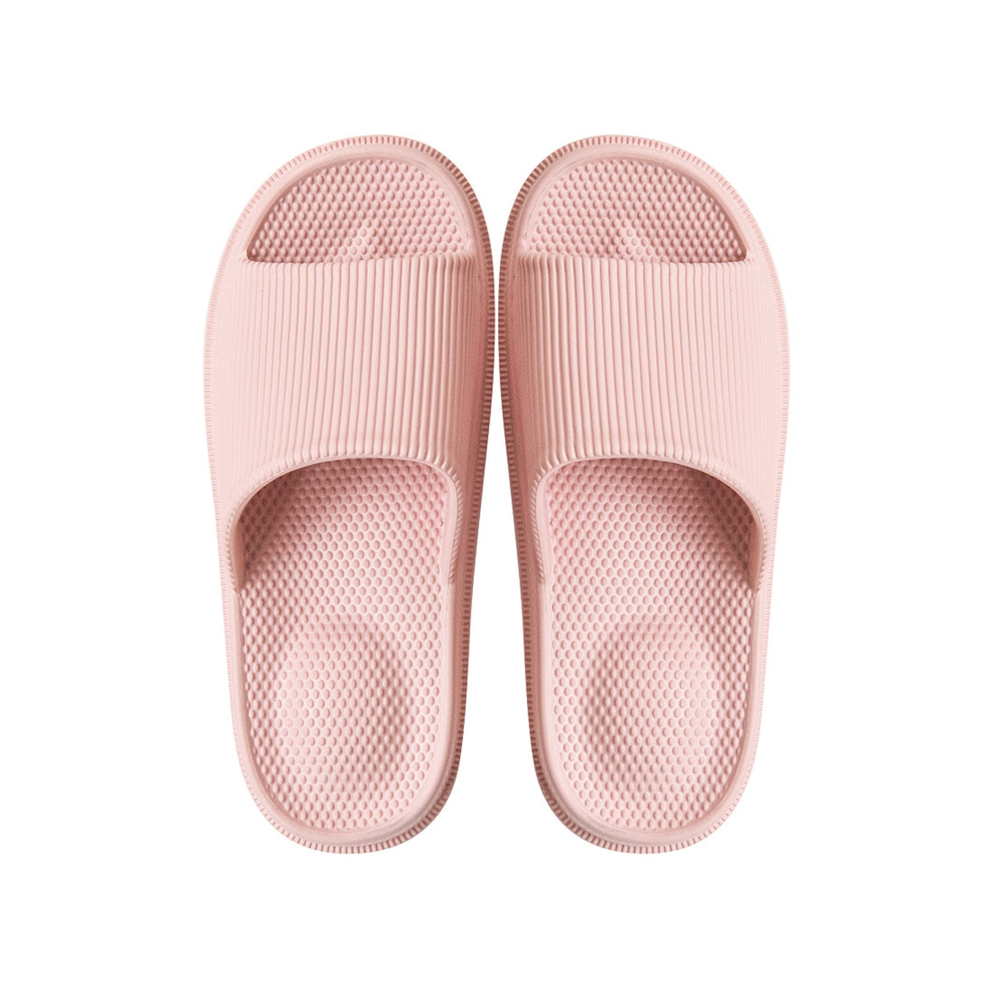 Solid Color Single Band Soft Slip Resistant Slide Sandals - Quaworth