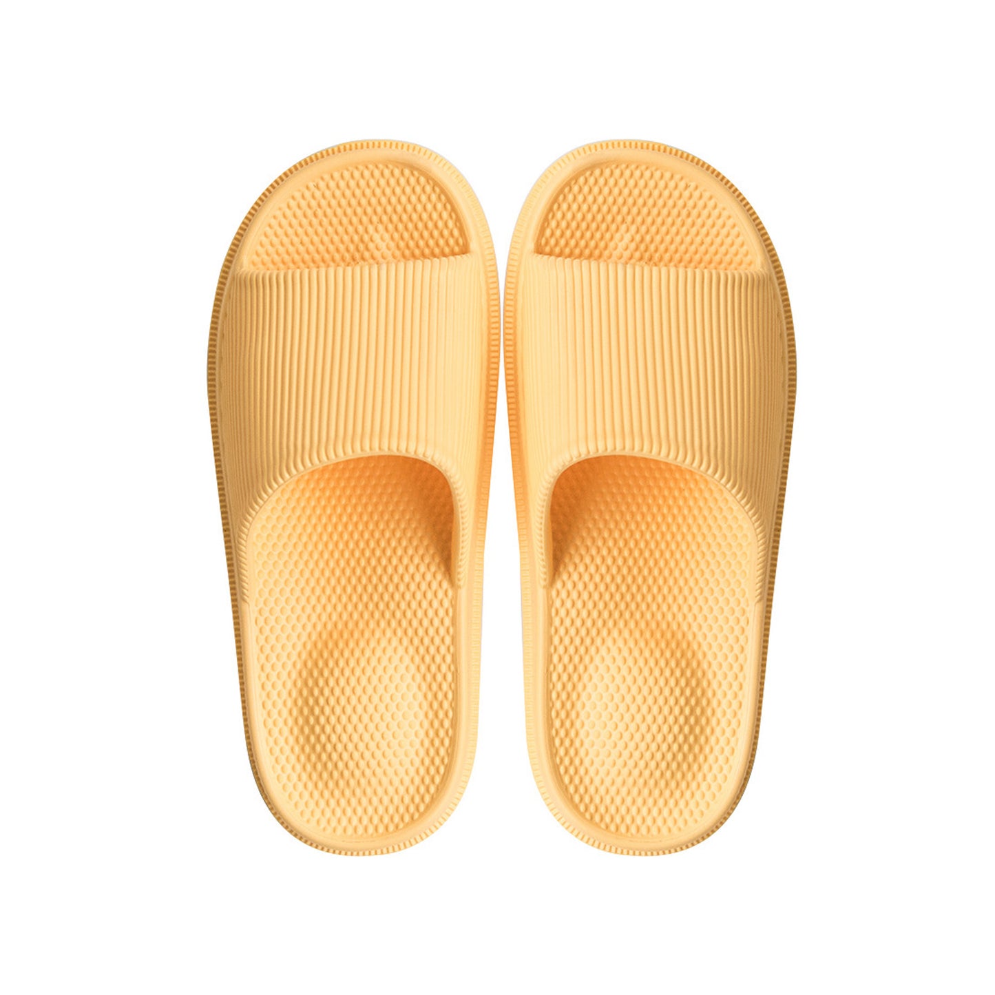 Solid Color Single Band Soft Slip Resistant Slide Sandals - Quaworth