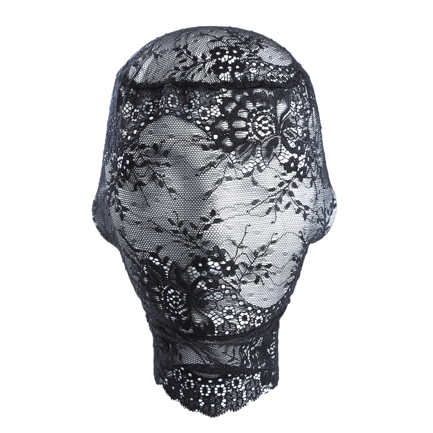 Lace Floral Embroidered Hood Mask - Quaworth