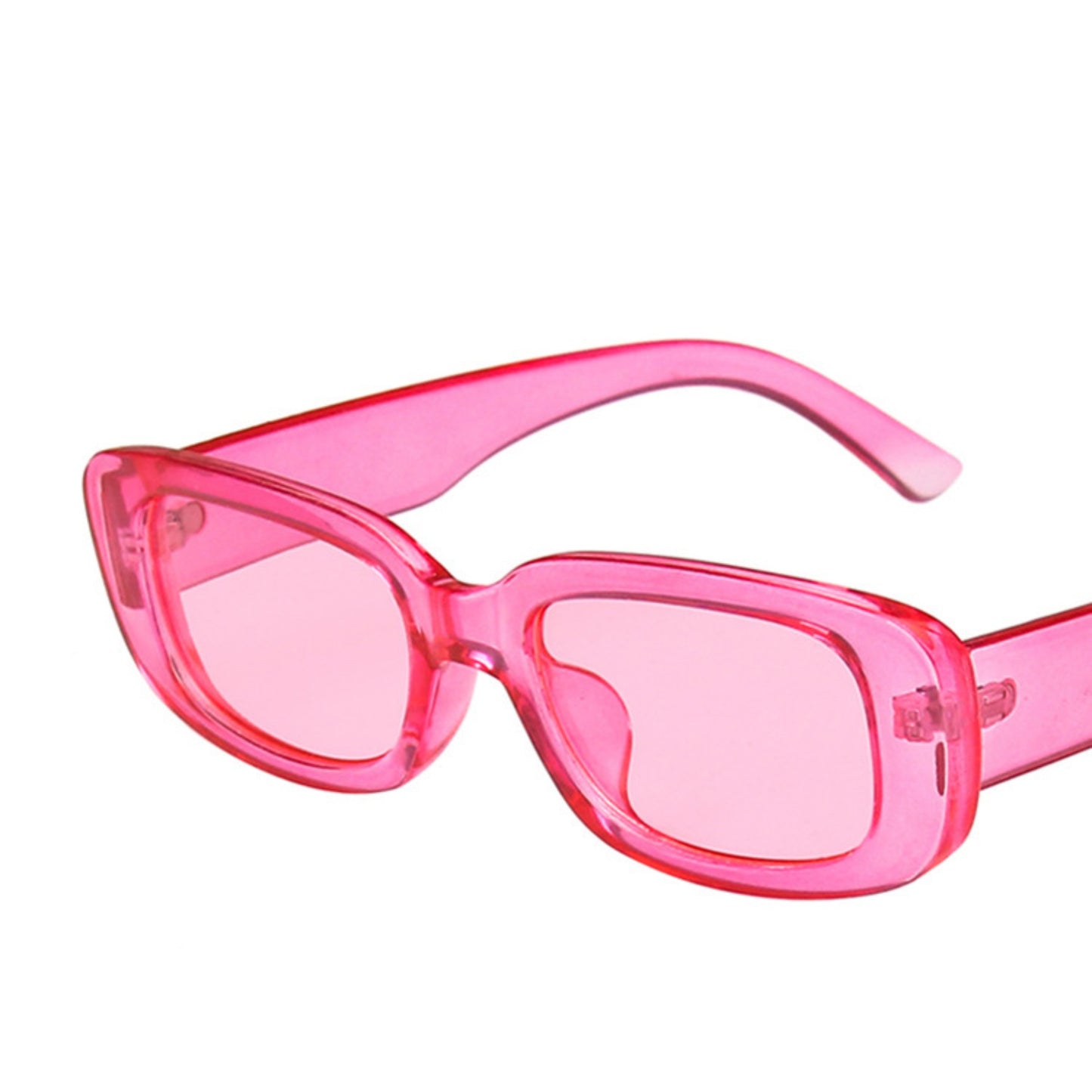 Square Cat Eye Small Thick Frame Resin Sunglasses - Quaworth