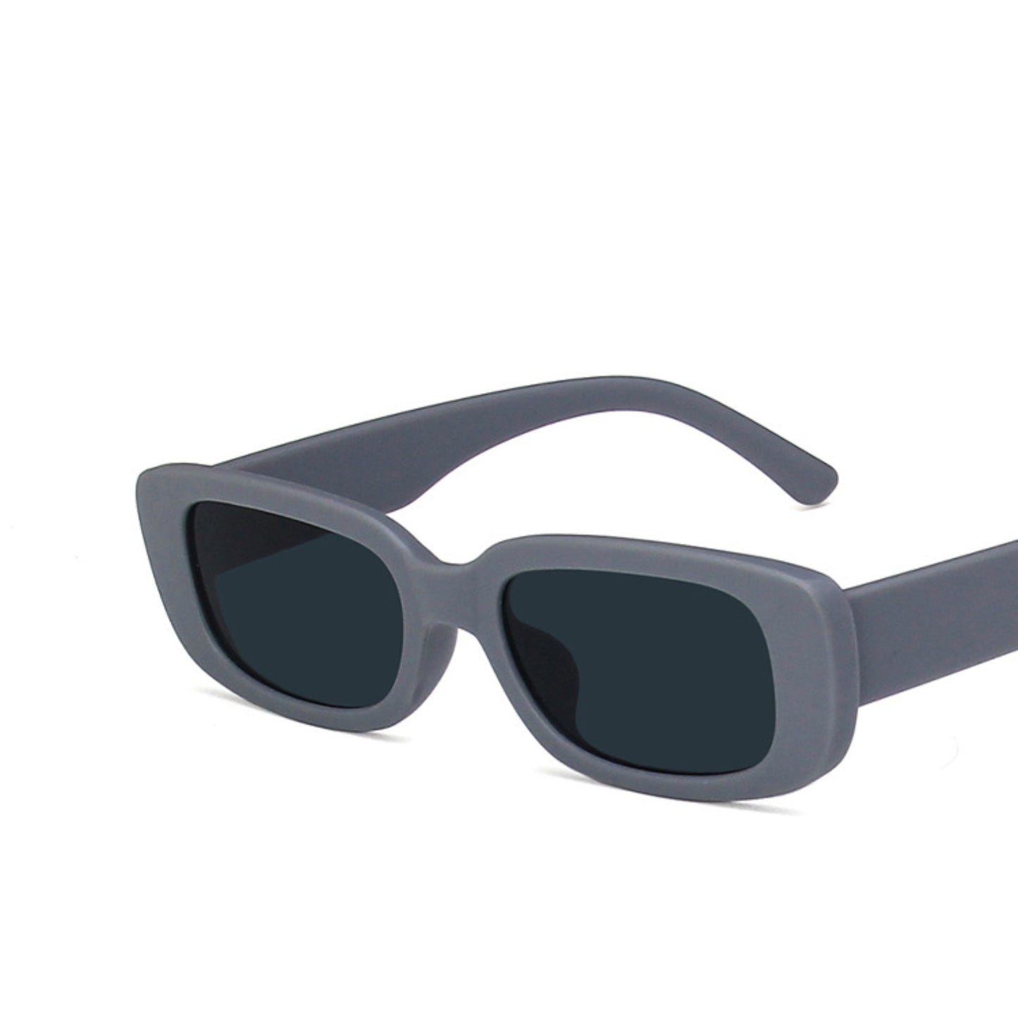 Square Cat Eye Small Thick Frame Resin Sunglasses - Quaworth