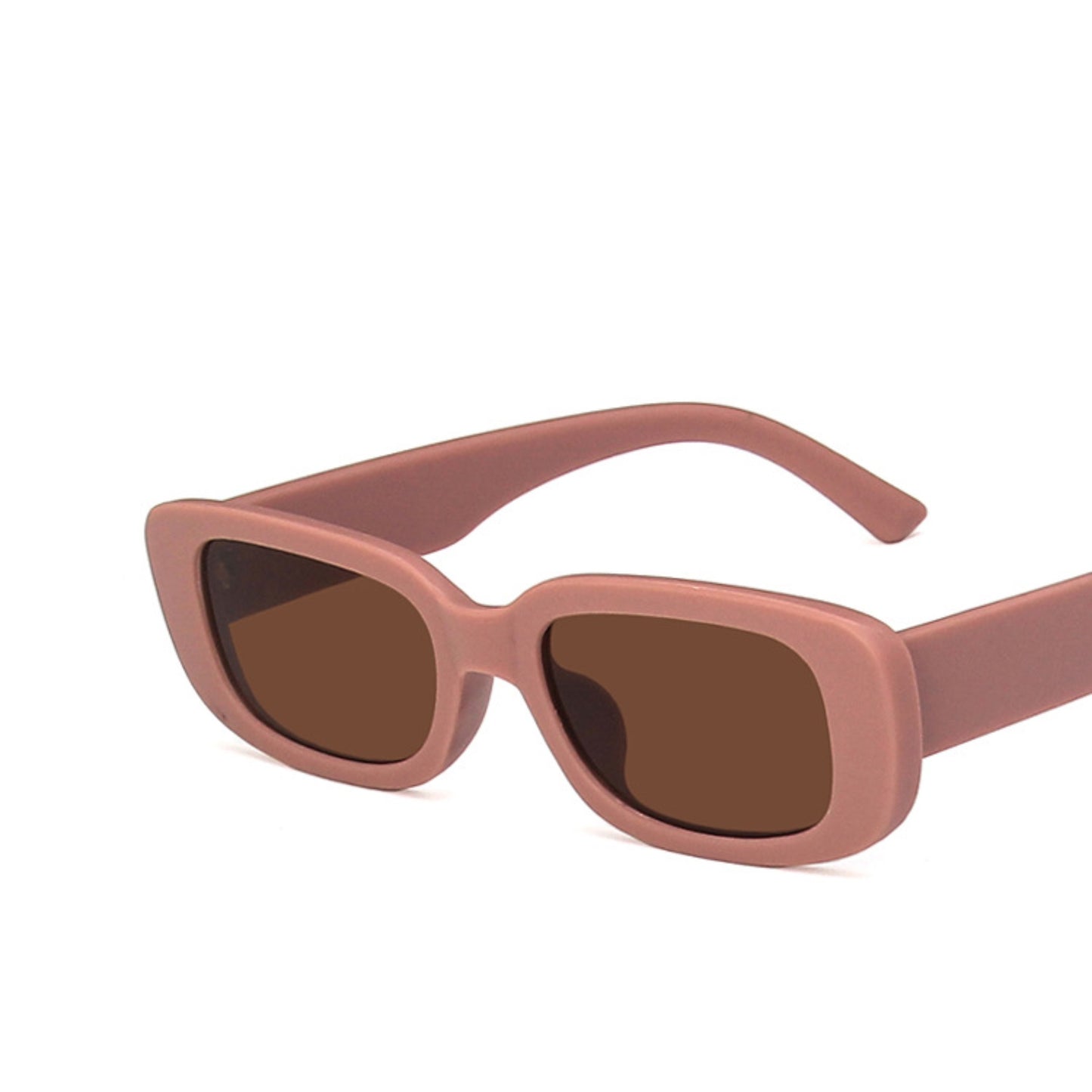 Square Cat Eye Small Thick Frame Resin Sunglasses - Quaworth