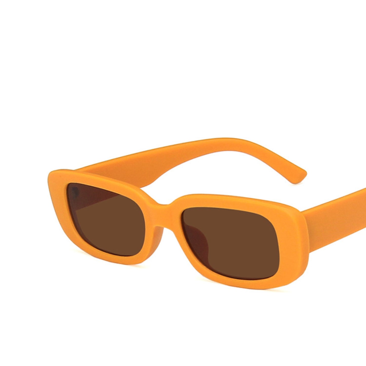 Square Cat Eye Small Thick Frame Resin Sunglasses - Quaworth