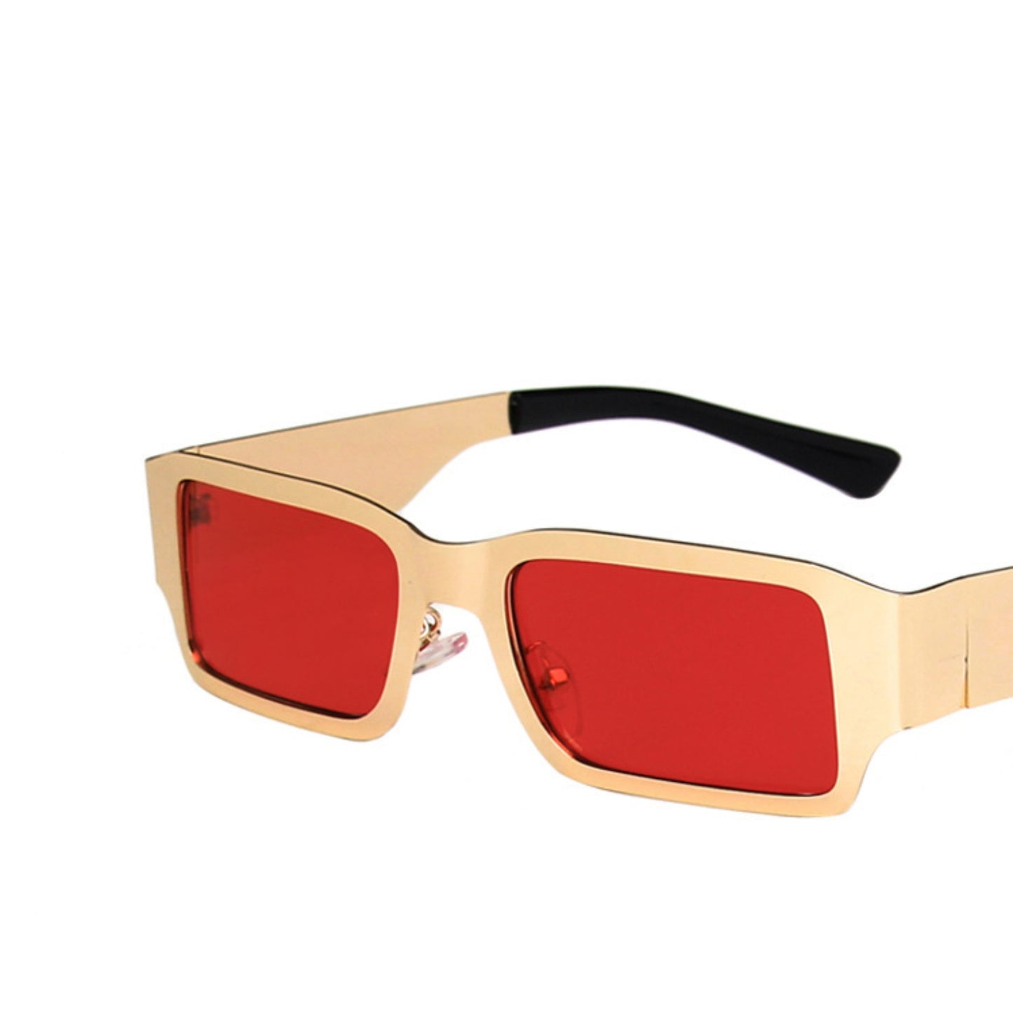 Metal Square Thick Full Frame Sunglasses - Quaworth