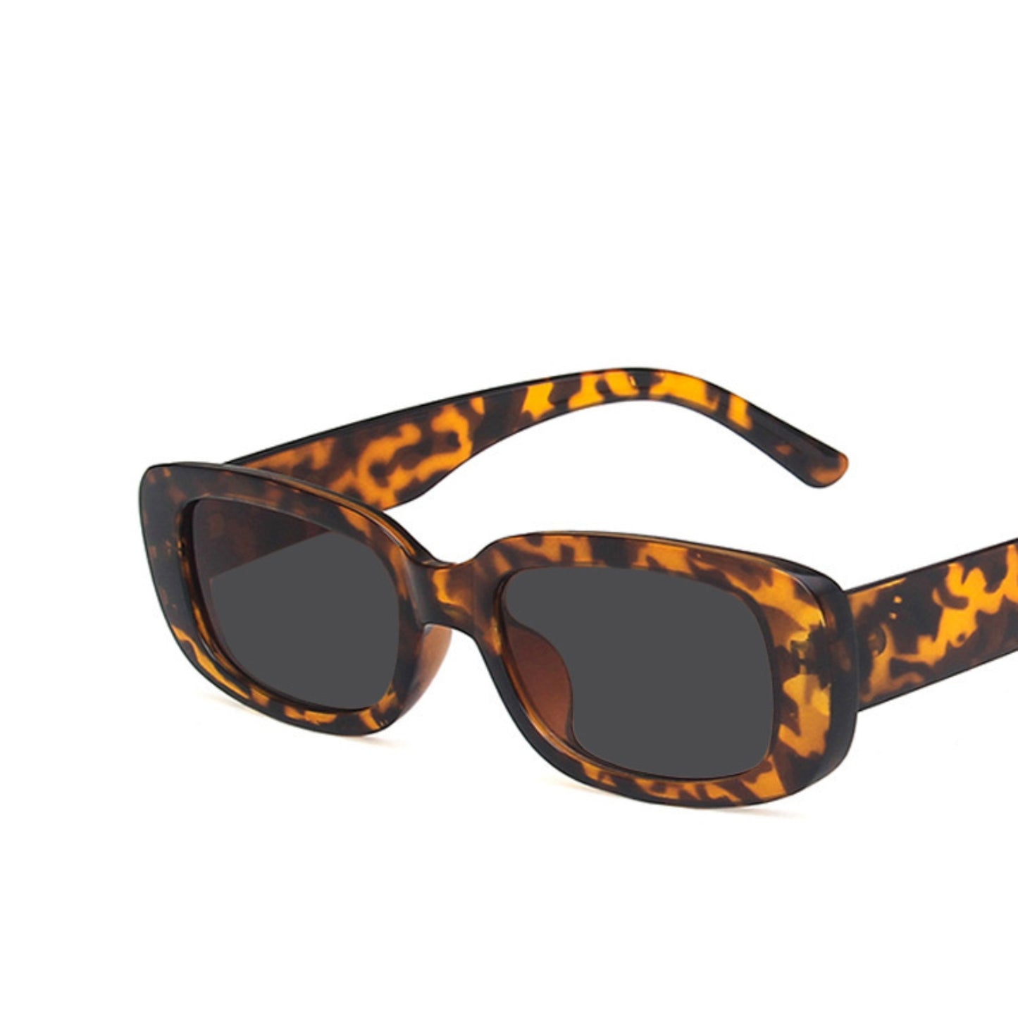 Square Cat Eye Small Thick Frame Resin Sunglasses - Quaworth