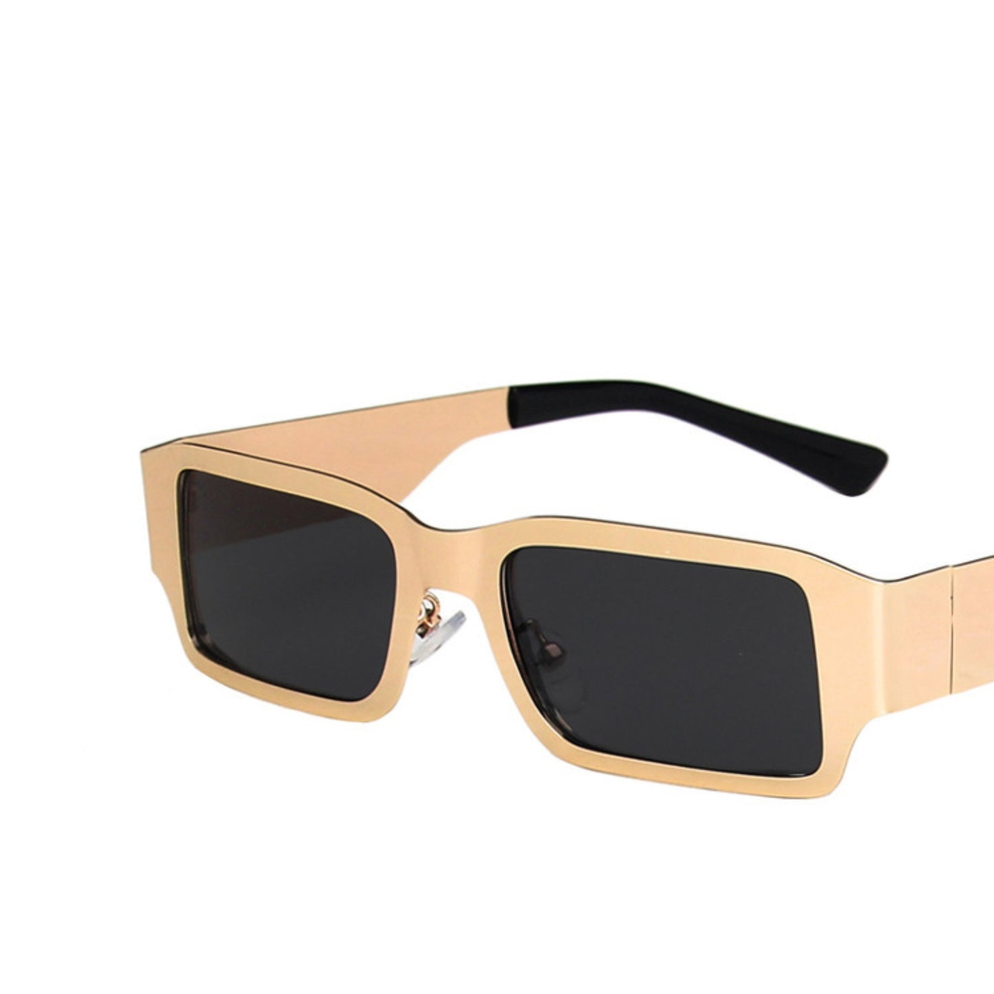 Metal Square Thick Full Frame Sunglasses - Quaworth