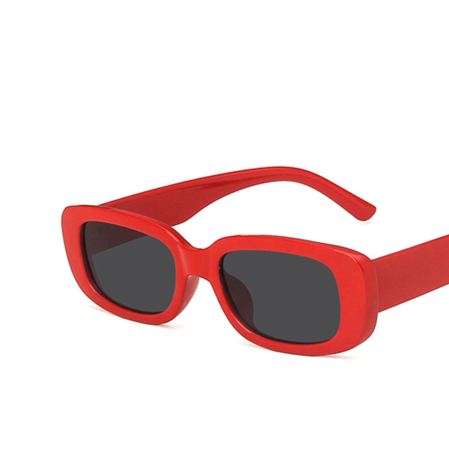 Square Cat Eye Small Thick Frame Resin Sunglasses - Quaworth